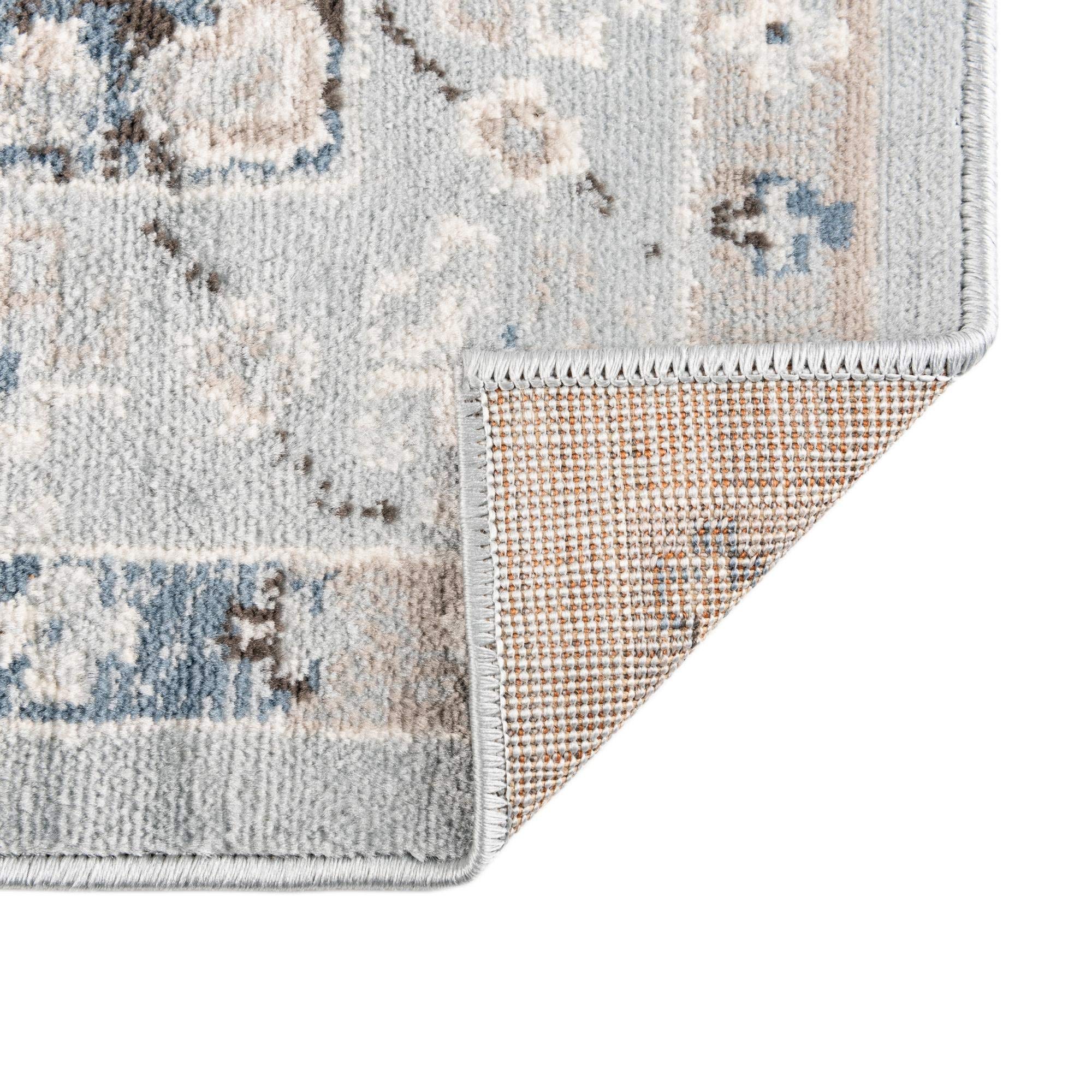 Charlotte Collection 13 Ft Runner Rug - Light Blue Low-Pile Hallway & Entryway Carpet - Soft & Durable for High Traffic Areas | Perfect for Home Decor, Living Room, Bedroom