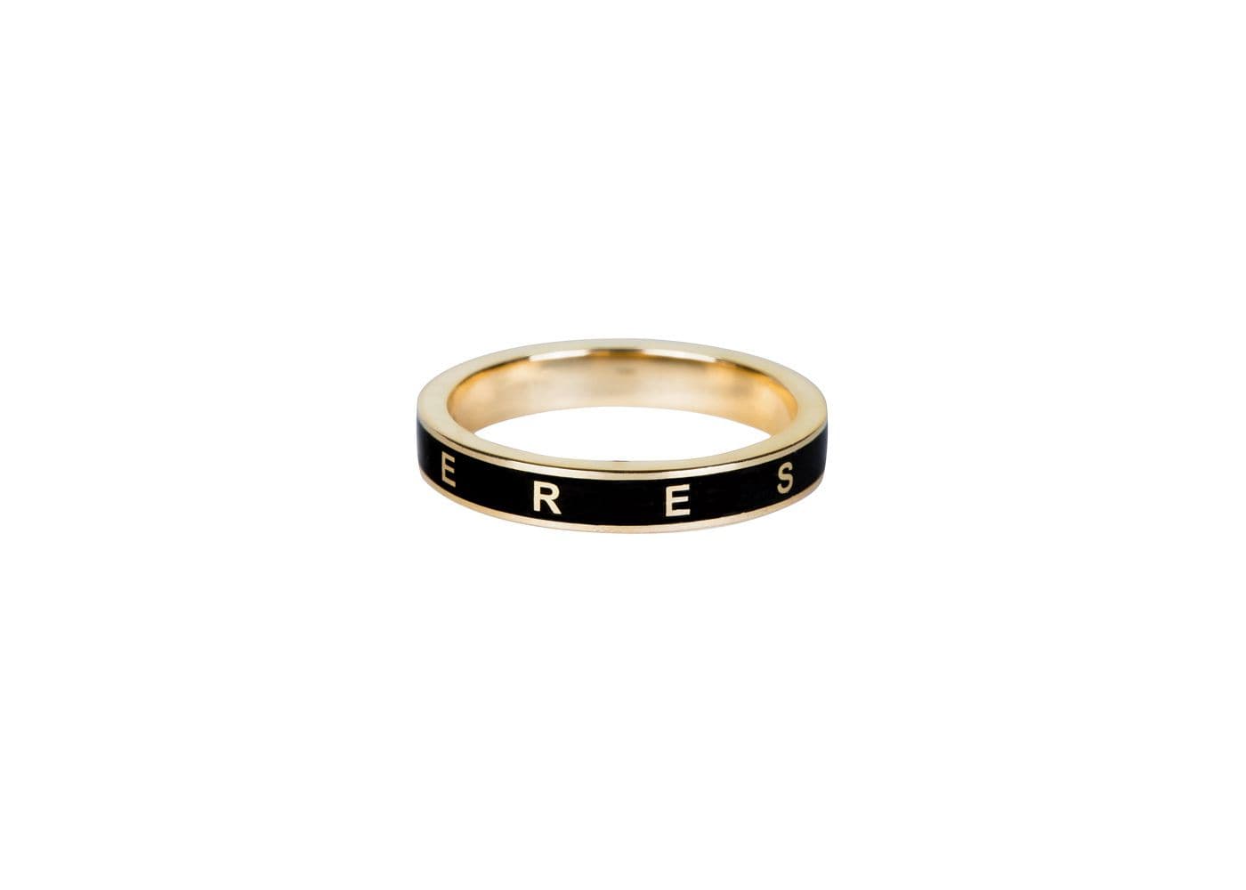 Resilience Thin Champlevé Enamel Band Ring - Elegant Stackable Jewelry for Women, Perfect for Everyday Wear & Special Occasions