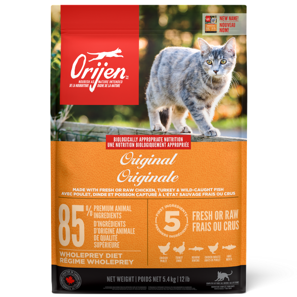 Orijen Original Dry Cat Food - Premium High-Protein Grain-Free Cat Food for Adult Cats - Perfect for Indoor & Outdoor Cats - Supports Healthy Digestion & Shiny Coat