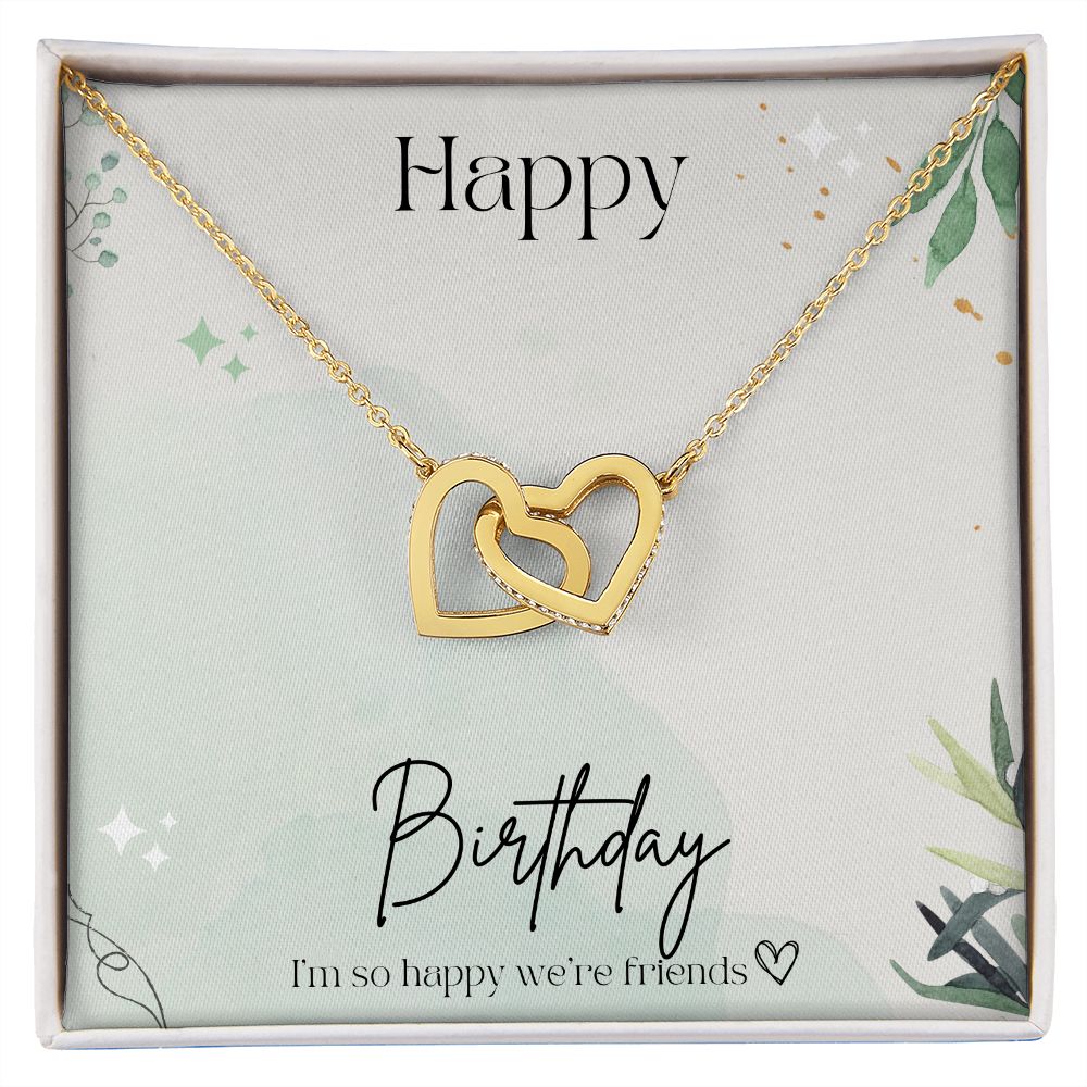 Best Friendship Gifts for Women - Interlocking Heart Necklace Set, Birthday Gift for Best Friend, Sister, BFF - Perfect for Anniversaries, Valentine's Day & Special Occasions