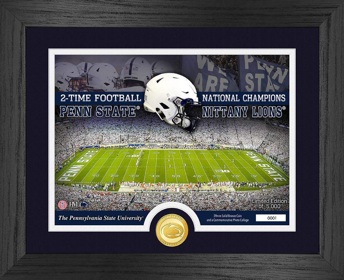 Penn State Lions Stadium Bronze Coin Photo Mint - Collectible NCAA Football Memorabilia for Fans & Alumni - Perfect for Display, Gifts, and Home Decor