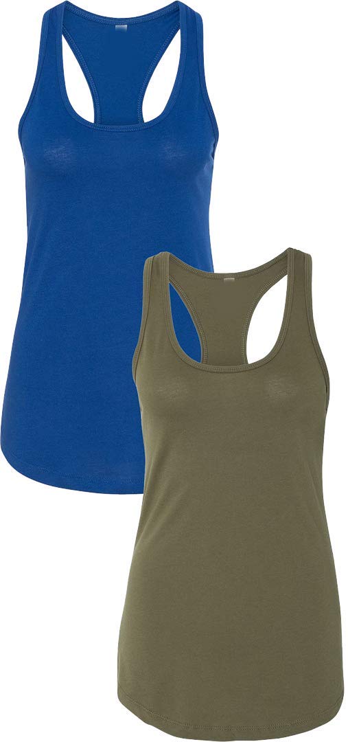 Next Level Apparel Women's Racerback Tank Top - Soft Breathable Workout Shirt for Yoga, Gym & Running | Comfortable Athletic Wear for Women