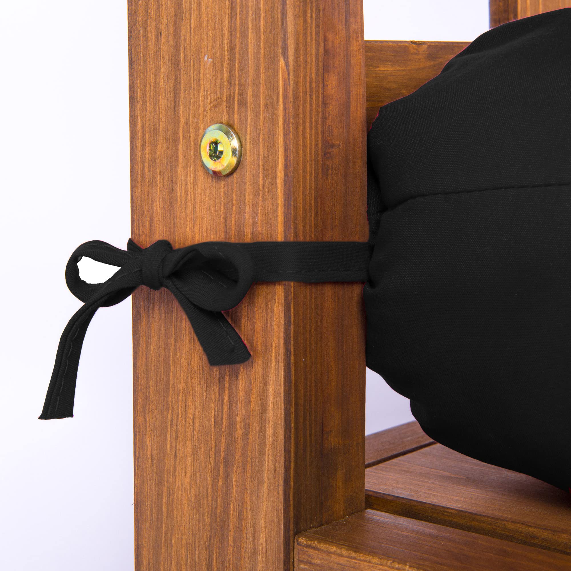 Premium Soft Thick Swing Cushion Replacement - 59x40in Waterproof Bench Pad with Secure Ties for Indoor/Outdoor Use - Perfect for Patio Swings, Hanging Chairs, Floor Tatami & Sofa - Black (Great for Relaxation in Gardens, Balconies and Sunrooms)