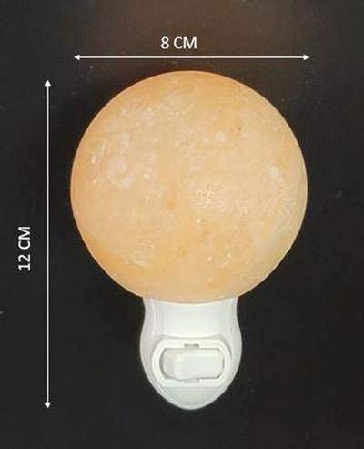 ApexGlobal Himalayan Salt Night Light - Hand Carved Crystal Plug-in Lamp for Bedroom, Living Room, Bathroom & Hallway (5 Inches, 2 lbs) - Perfect Relaxation Light & Unique Gift Idea for Home Decor, Yoga Meditation & Stress Relief