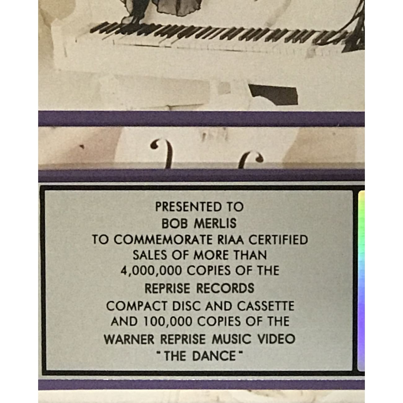 Fleetwood Mac The Dance RIAA 4x Platinum Album Award - Certified Music Collectible for Fans & Display - Perfect for Home Decor, Music Room, or Office Showcase