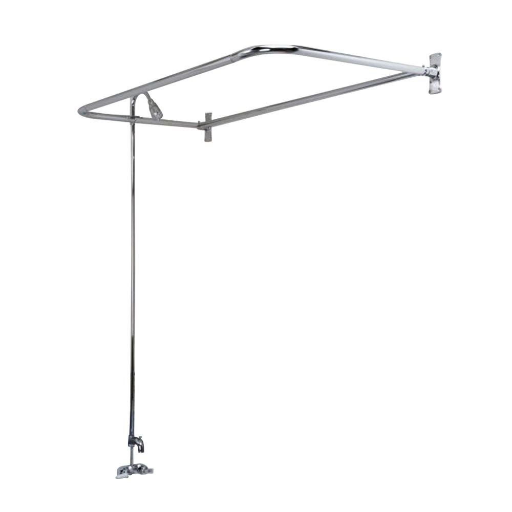 BarclayConverto Shower Head with 54 D-Rod - High Pressure Rainfall Showerhead for Spa-Like Bathroom Experience - Perfect for Relaxation and Water Conservation