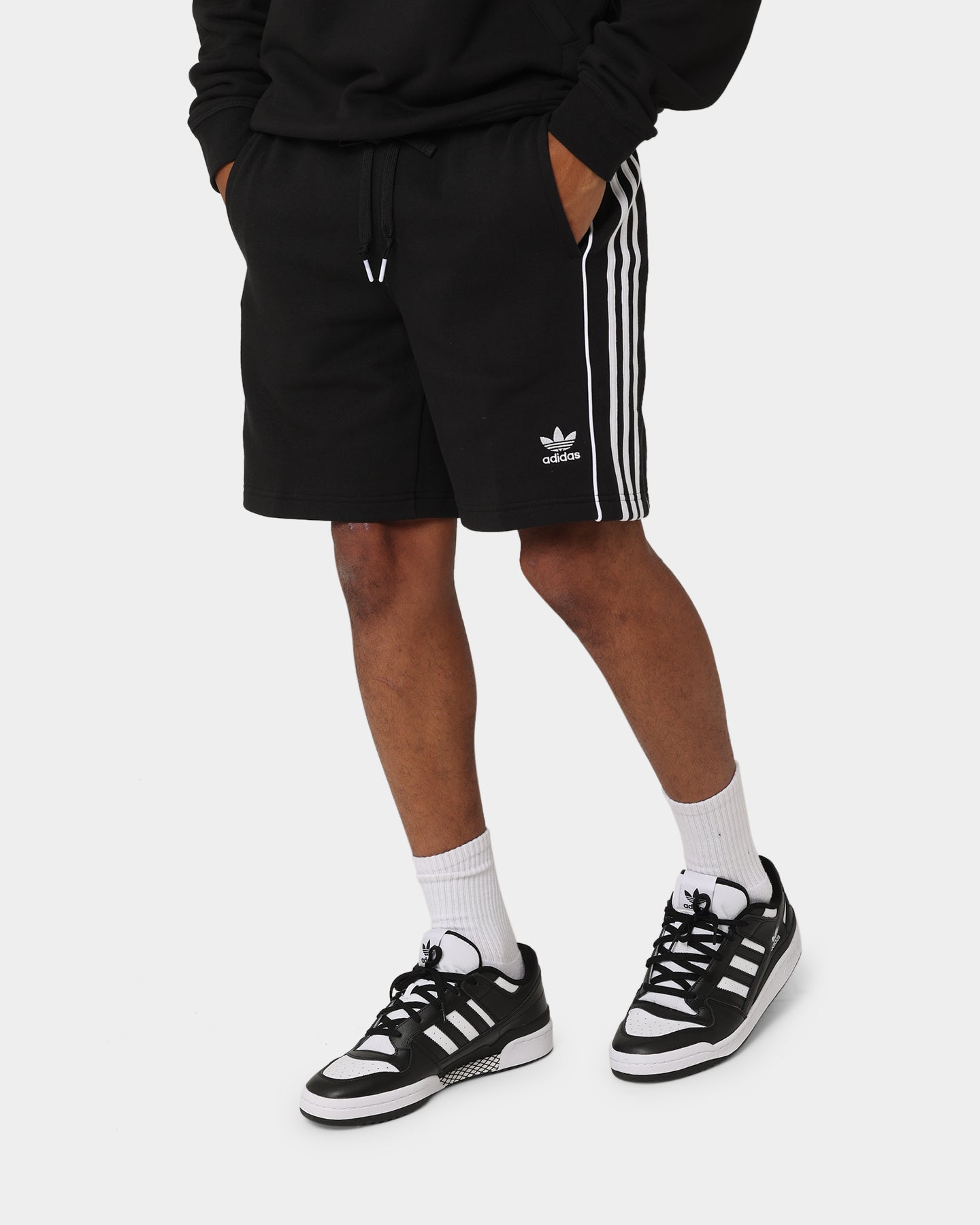 Adidas Essential Shorts for Men - Black Athletic Running Shorts with Pockets | Gym, Workout & Casual Wear