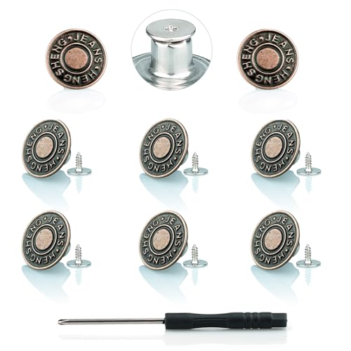 8 Brass Buttons - 20mmHEN