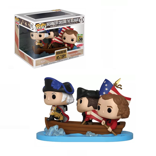Funko Pop! American History: George Washington Crossing the Delaware #11 SDCC Exclusive - Collectible Vinyl Figure for Comic-Con Fans & History Enthusiasts