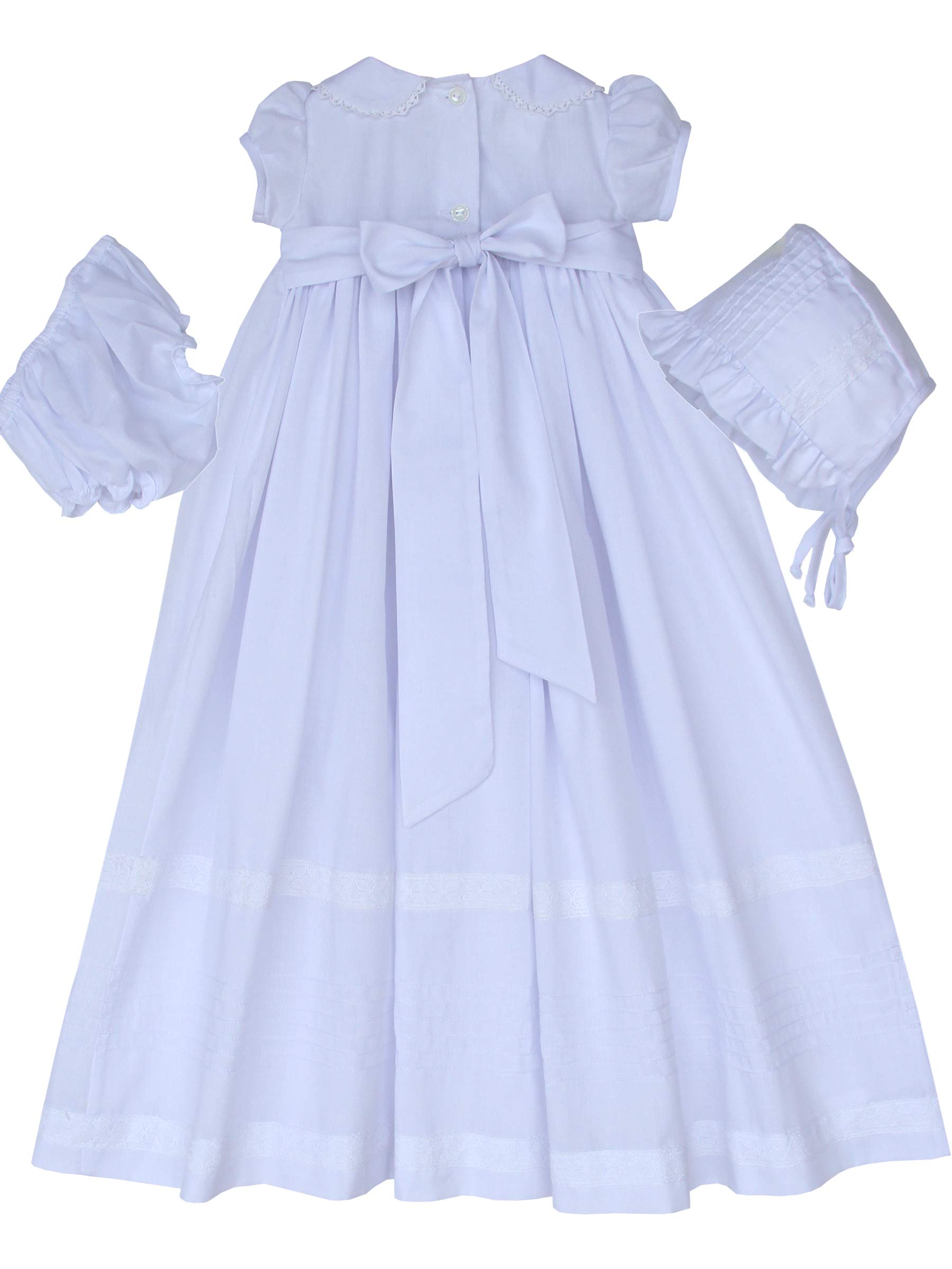 Baptism Dresses for Baby Girls - Christening Gown & Bonnet Set for Newborns 3-6-9 Months | Perfect for Church Christenings, Baby Dedications & Special Occasions