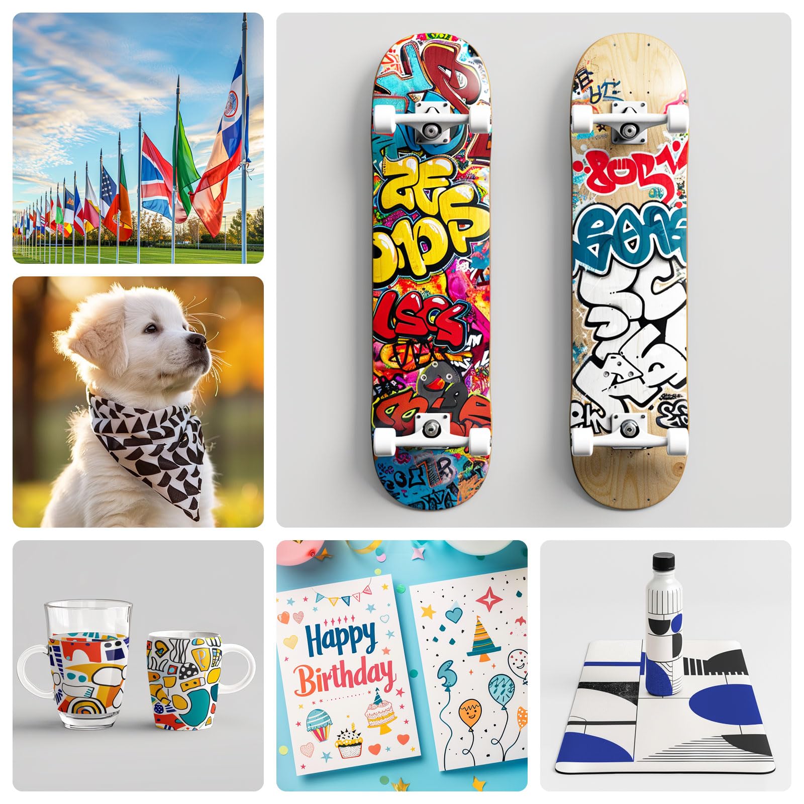 36in x 328ft CALCA Dye Sublimation Paper Roll - Wide Format Heat Transfer Paper for Inkjet Printers | Perfect for T-Shirts, Mugs & Custom Apparel Printing
