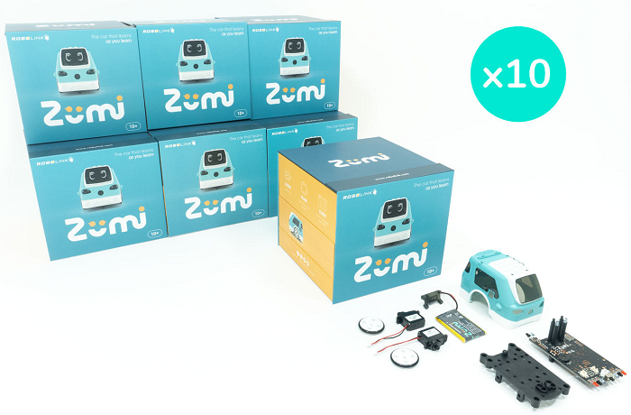 Robolink Zumi Classroom Pack with FREE Activity Cards - STEM Robotics Kit for Kids & Teens - Perfect for Coding, AI Learning & Classroom STEM Projects