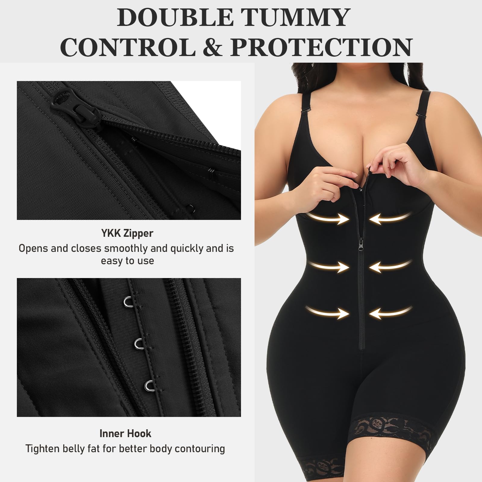 Best Colombian Shapewear for Women - Post Surgery Compression Garment with Tummy Control & Butt Lifting - Fajas Colombianas Moldeadoras for Body Shaping - Perfect for Postpartum, Weight Loss & Everyday Wear
