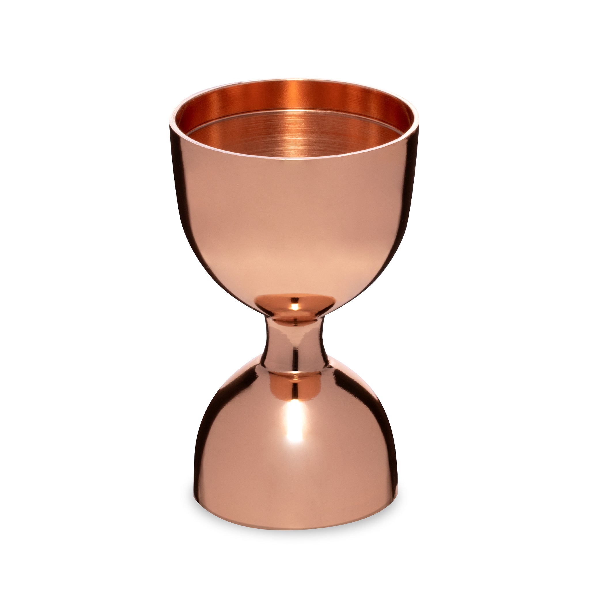 Premium Leopold® Copper Plated Jigger - 1oz & 2oz Dual Measuring Cup for Professional Cocktails & Home Bartending | Perfect for Mixing Martinis, Margaritas & Craft Cocktails