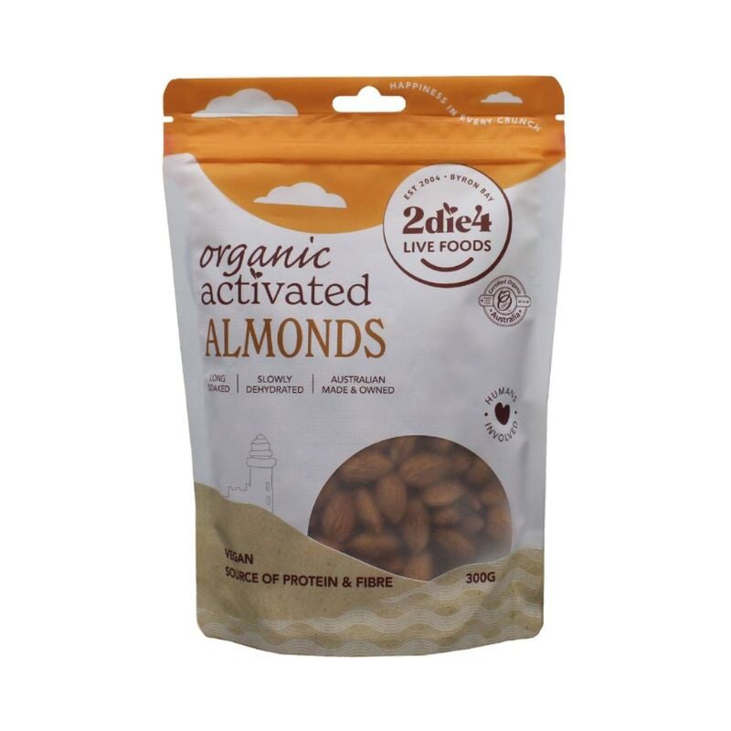 Organic Tamari Almonds by 2Die4 - Premium Activated Almonds for Snacking, Salads & Healthy Recipes | Gluten-Free, Vegan, Non-GMO Superfood