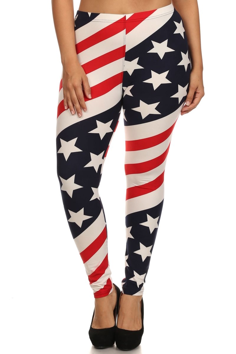 World of Leggings® Buttery Soft Floral Animal Print Yoga Pants - Plus Size Women's Stretchy Workout Leggings for Gym, Running & Lounge Wear