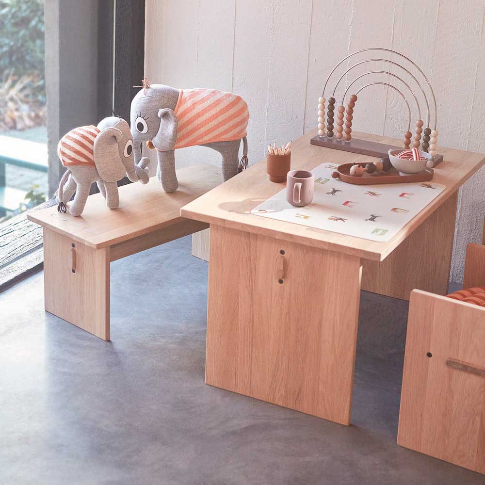 OYOY Arca Table - Natural Wooden Dining Table for Modern Homes | Perfect for Kitchen, Dining Room & Small Spaces