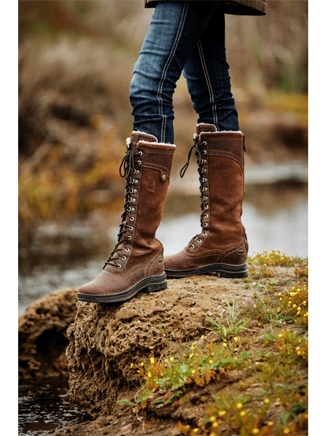 Ariat Wythburn Tall Waterproof Boots for Women - Western Riding & Outdoor Work - Durable Leather & Comfortable Fit for Horseback Riding, Farming & Hiking