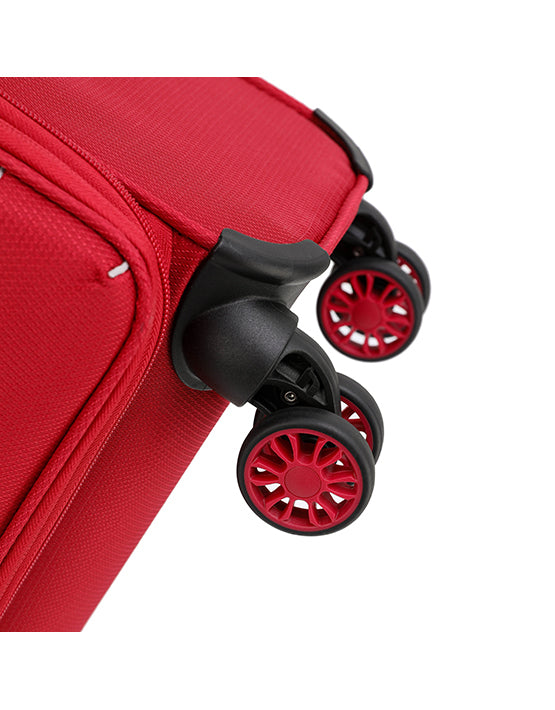 Tosca SO LITE AIR5055 55cm Lightweight Cabin Spinner Luggage - Red | Perfect for Air Travel & Weekend Getaways