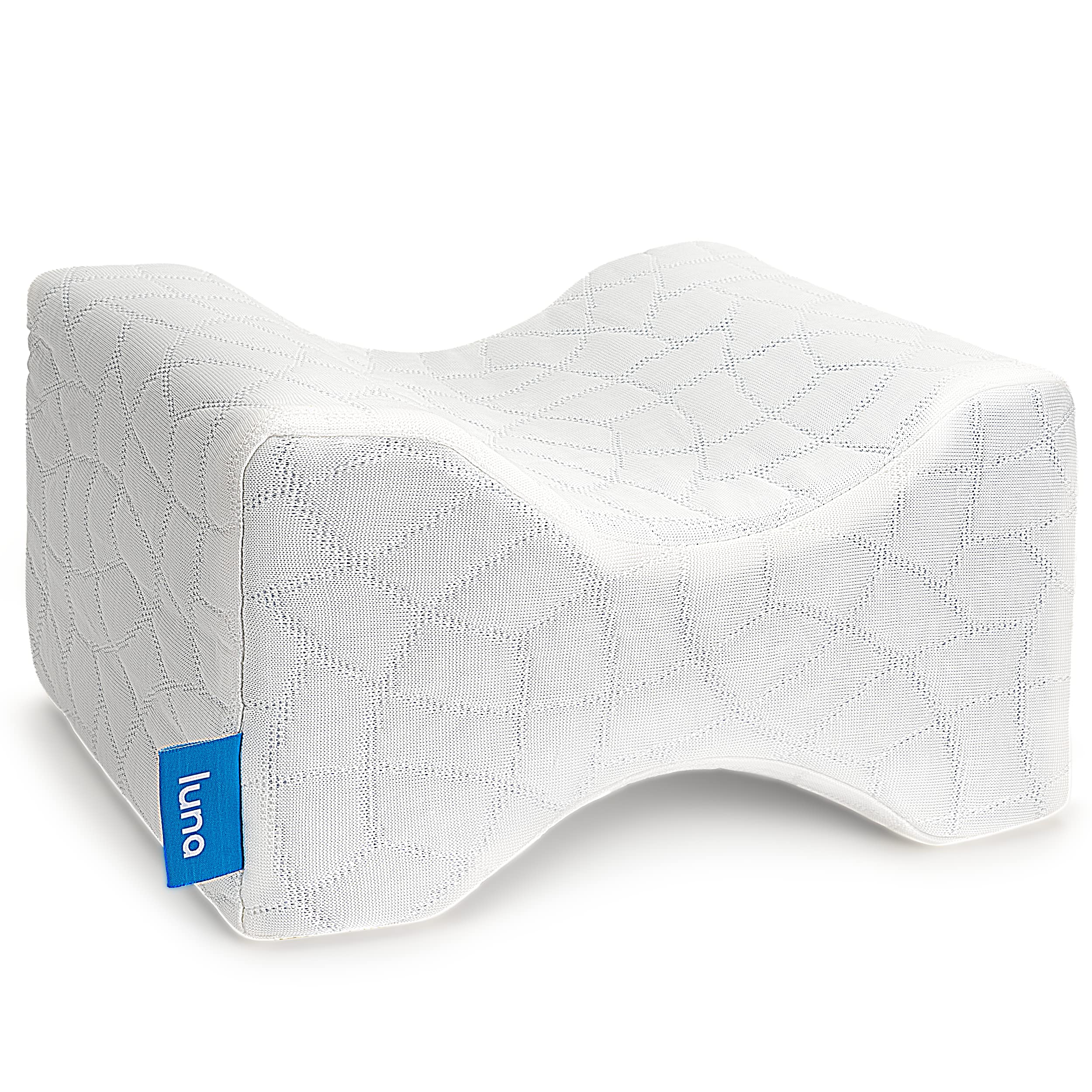 Luna Orthopedic Knee Pillow - Memory Foam Support for Side Sleepers | Hip Pain & Lower Back Pain Relief | Post-Surgery & Sciatica Comfort Pillow for Adults | Ideal for Knee Surgery Recovery & Better Sleep