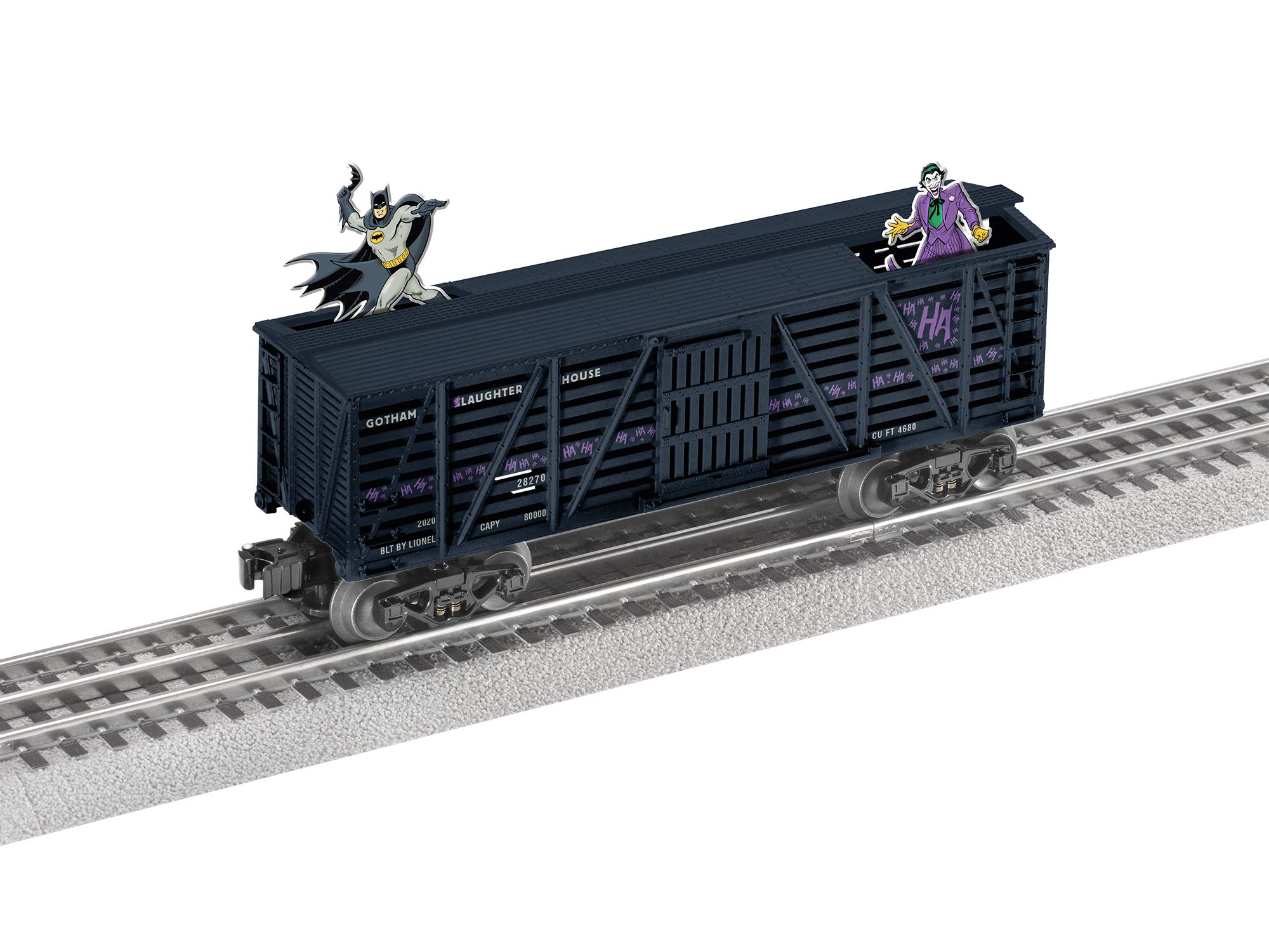 Lionel Batman Electric O Gauge Model Train Set - Batman vs The Joker Duel Car for Collectors | Perfect for Train Enthusiasts & DC Comics Fans | Great for Display, Play & Holiday Decorations