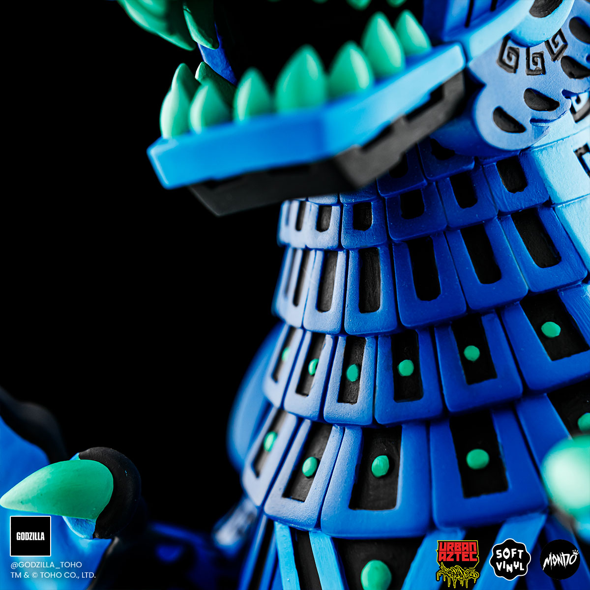 Urban Aztec Godzilla Vinyl Designer Figure - Heat Ray Variant Timed Edition | Collectible Monster Toy for Display & Gifts | Perfect for Anime Fans & Pop Culture Collectors