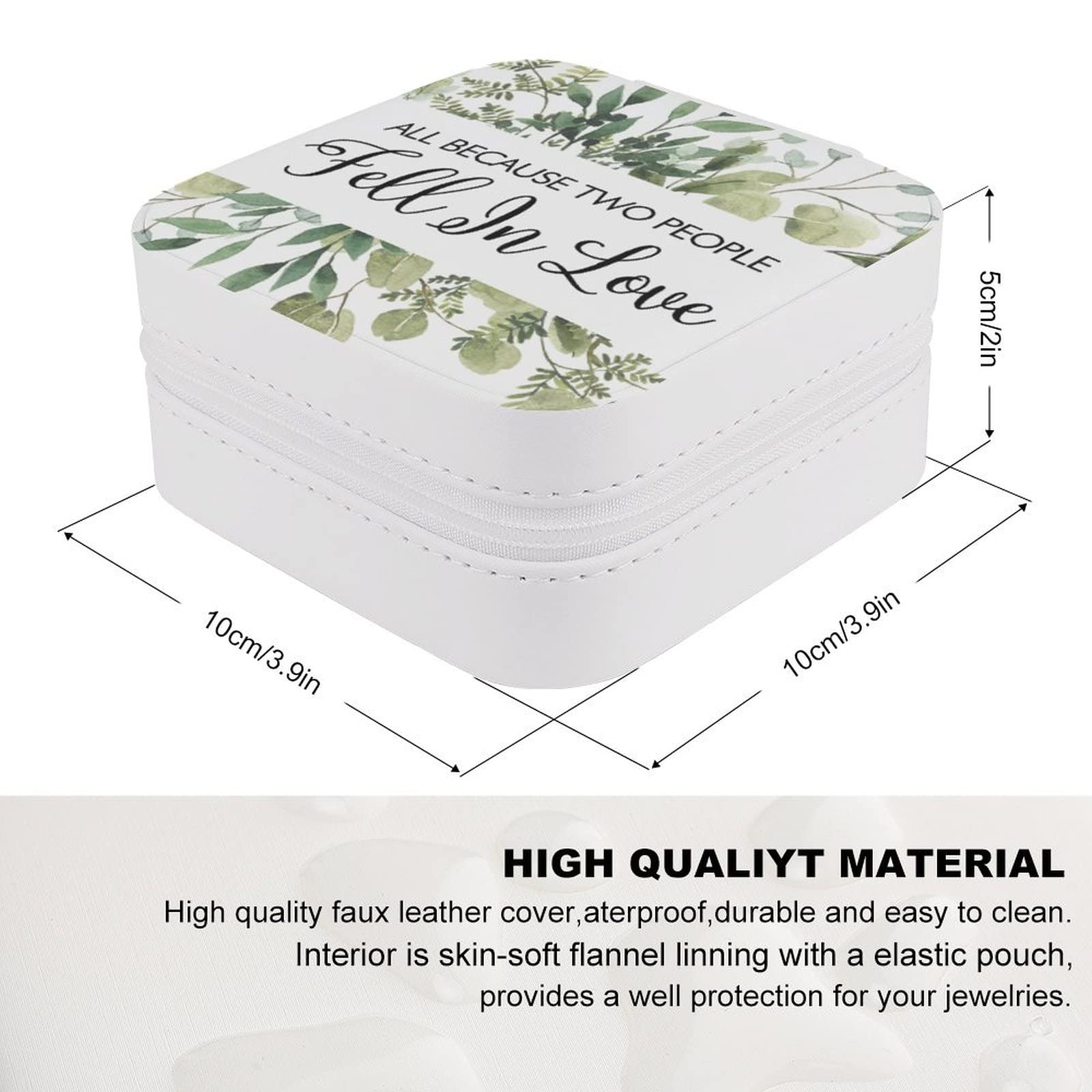 Elegant PU Jewelry Box - Portable Travel Organizer for Rings, Earrings, Necklaces & Bracelets - Perfect for Gifts, Storage & Display - Ideal for Travel, Home & Wedding Accessories