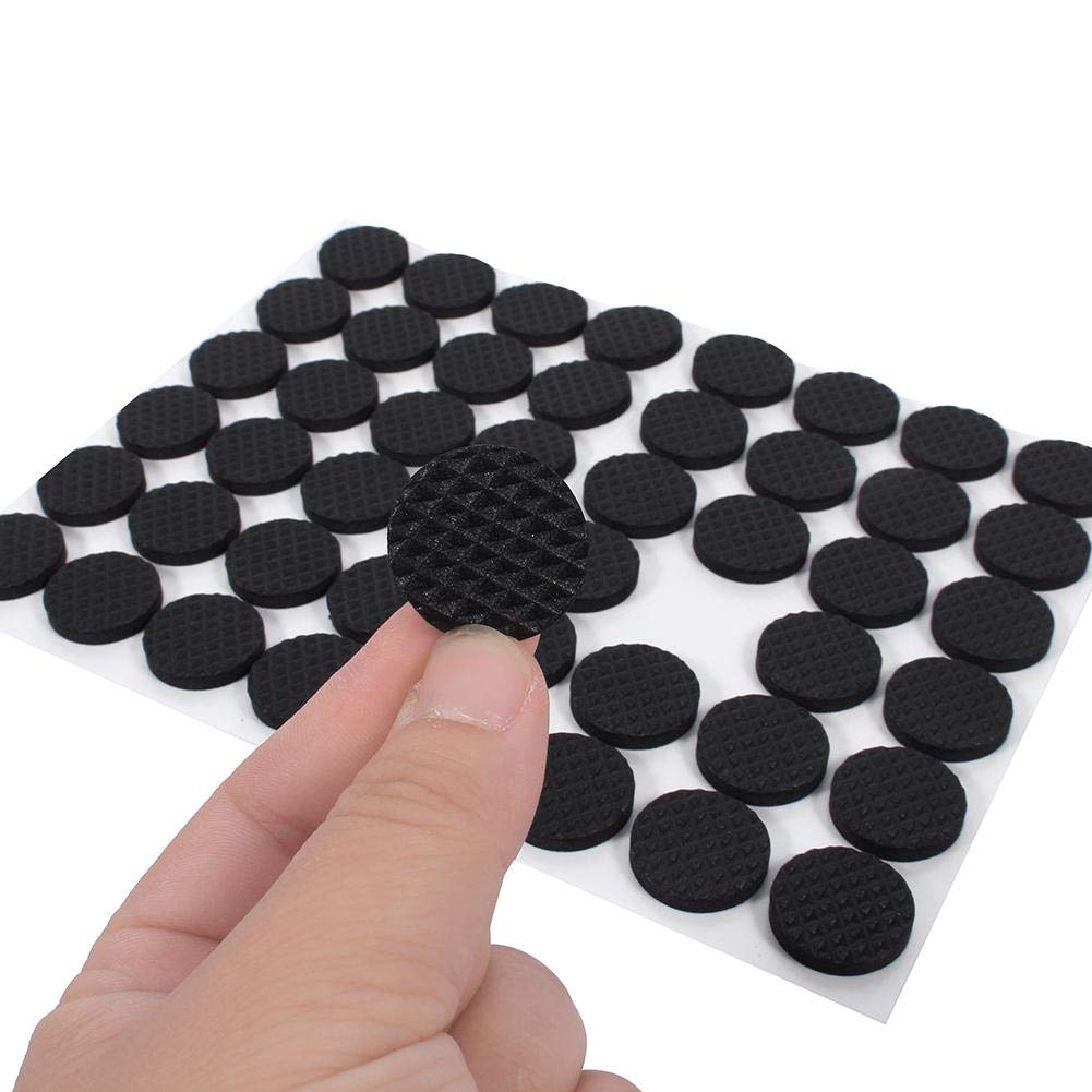 48Pcs Non-Slip Rubber Pads, Self-Adhesive Furniture Floor Protectors for Cabinets, Appliances, Electronics & Picture Frames - Prevent Scratches on Hardwood Floors & Keep Furniture Stable (Great for Home, Office & Dorm Use)