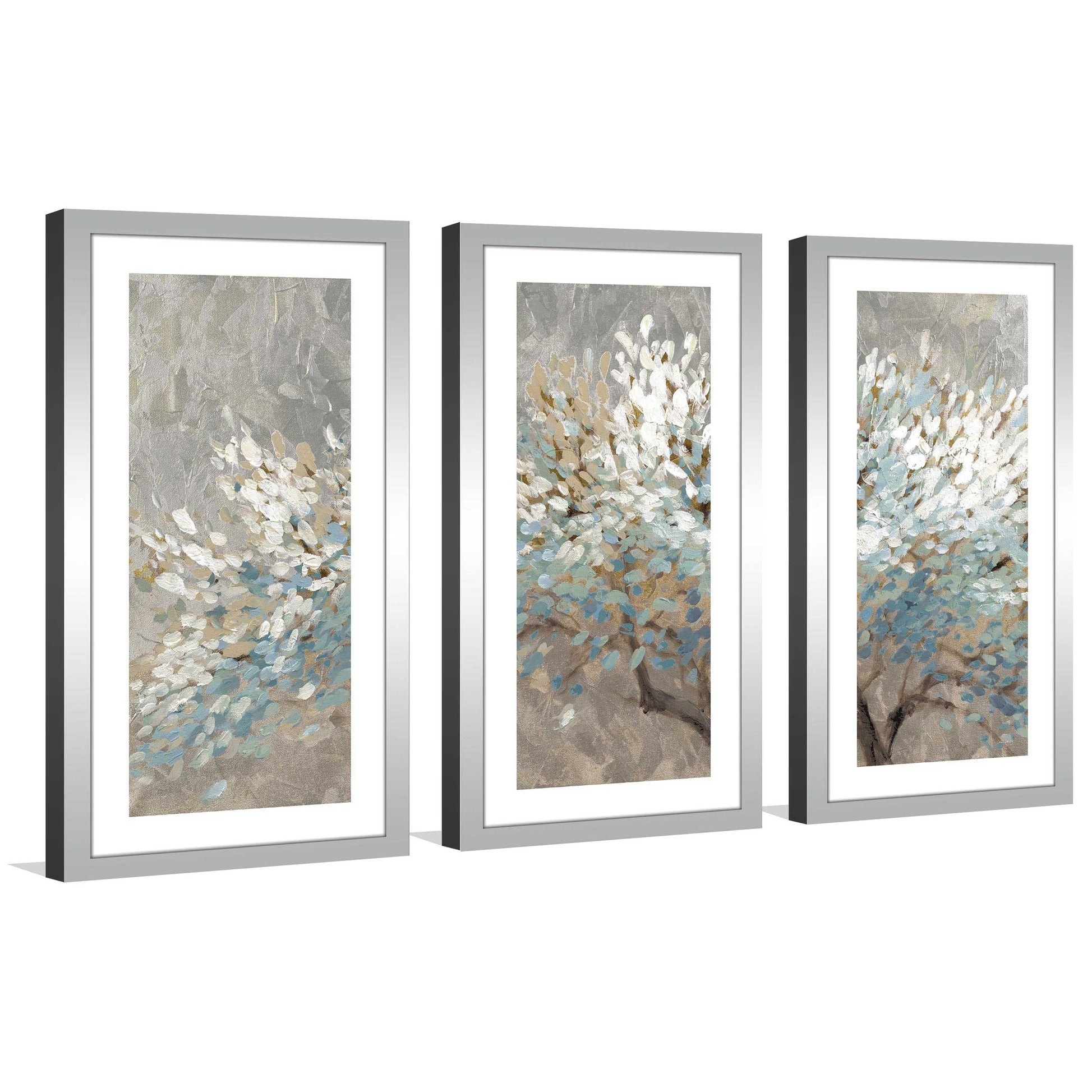 A Thousand White Lifetimes 3-Piece Canvas Wall Art Set - Modern Abstract Landscape Prints on Aluminum - Perfect for Living Room, Bedroom & Office Decor