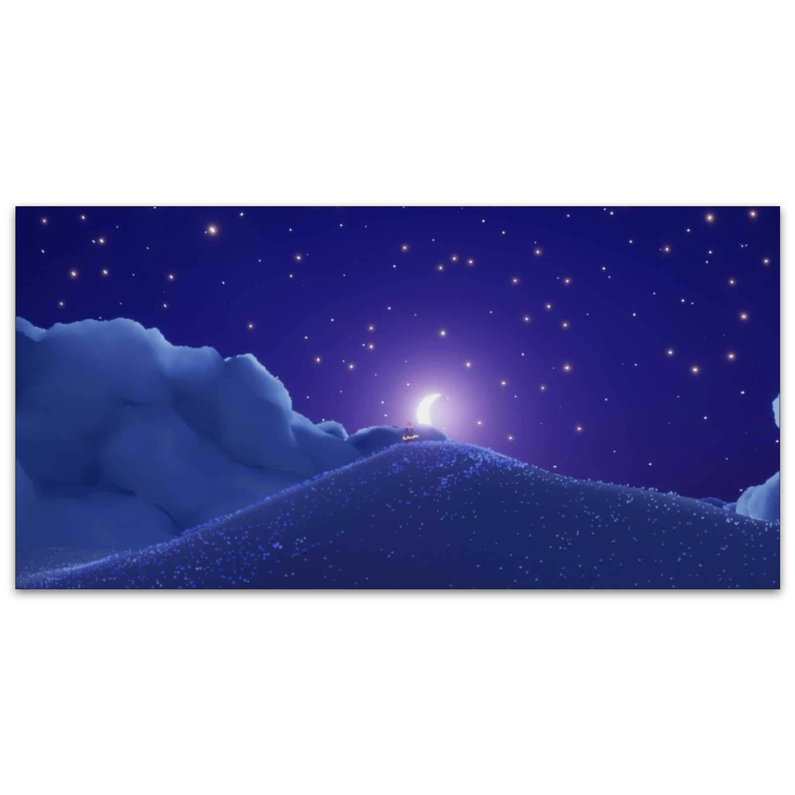 Fluorescent Light Shades for Classroom, Office, Living Room & Bedroom - Reduce Eye Strain & Harsh Glare - Moon Lightbox Decal for Home Decor, Study & Relaxation Spaces