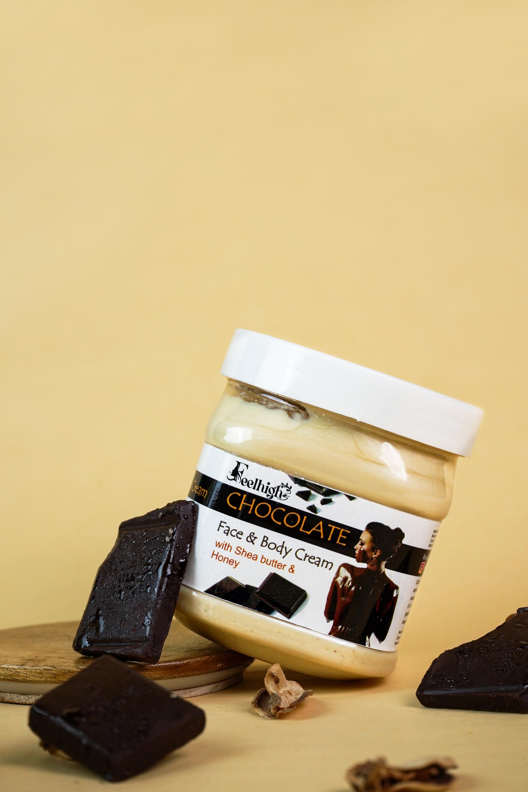 Feelhigh Face & Body Exfoliating Scrub with Mixed Fruit Extracts & Chocolate Cream - Natural Skincare Set for Glowing Skin (2-Piece Kit) | Perfect for Spa Days & At-Home Self-Care Routines