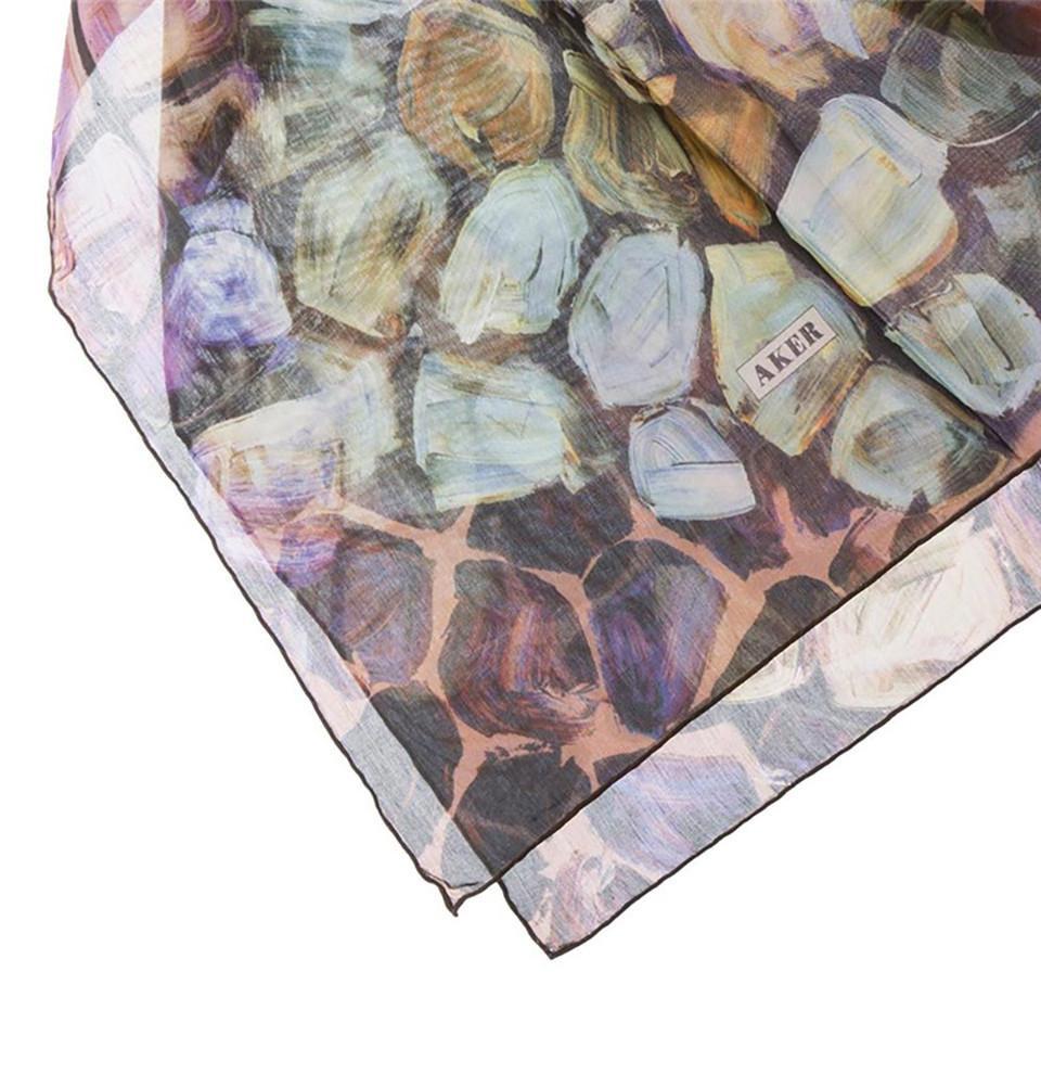 Premium Aker Silk Cotton Square Hijab Scarf 7295-411 - Soft Breathable Muslim Headscarf for Women, Perfect for Daily Wear, Prayer & Special Occasions