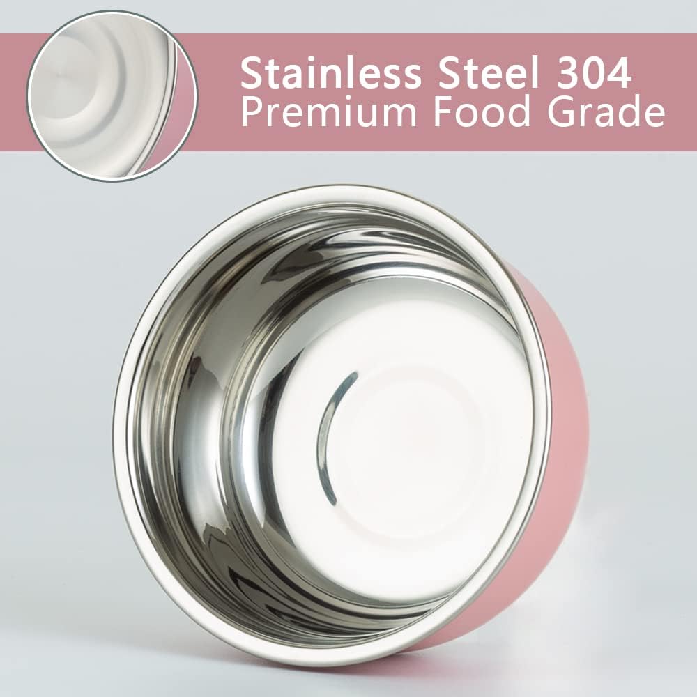 Lille Home 7.5oz Stainless Steel Condiment Cups - Leakproof BPA-Free Set of 3 for Dressing, Dips & Food Storage