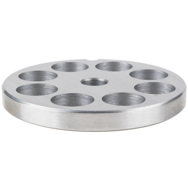 Globe L00781 Stainless Steel Meat Grinder Plate - Heavy Duty Grinding Disc for Home Kitchen & Commercial Use | Perfect for Ground Beef, Sausage & Burger Patties