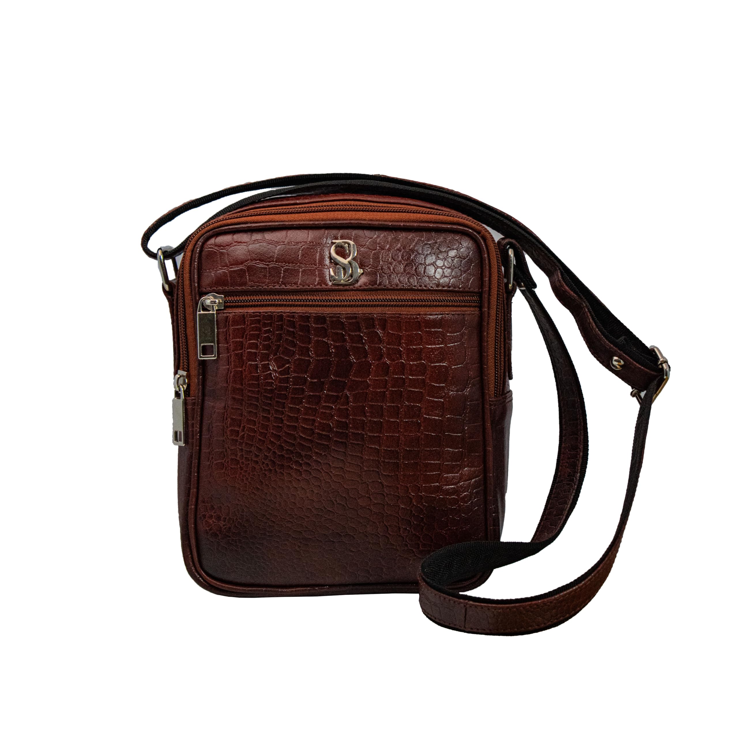 Sananda Genuine Leather Crossbody Bag for Men - Stylish Sling Shoulder Bag - Perfect for Travel, Work & Everyday Use