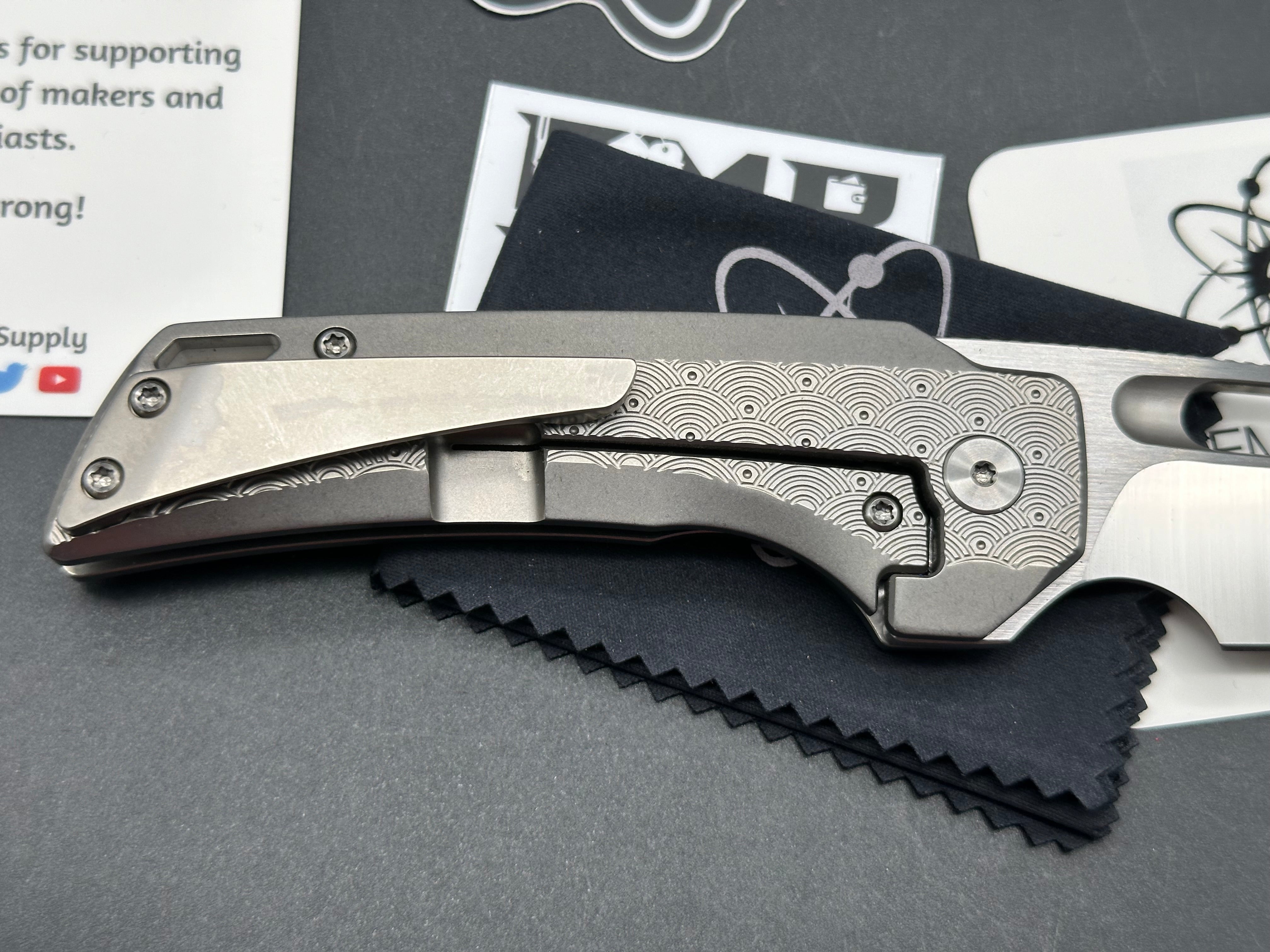 EMP EDC Nymble Seigaiha Urban EDC Exclusive Knife - Limited Edition 85/100 - Perfect for Everyday Carry, Outdoor Adventures & Collectors