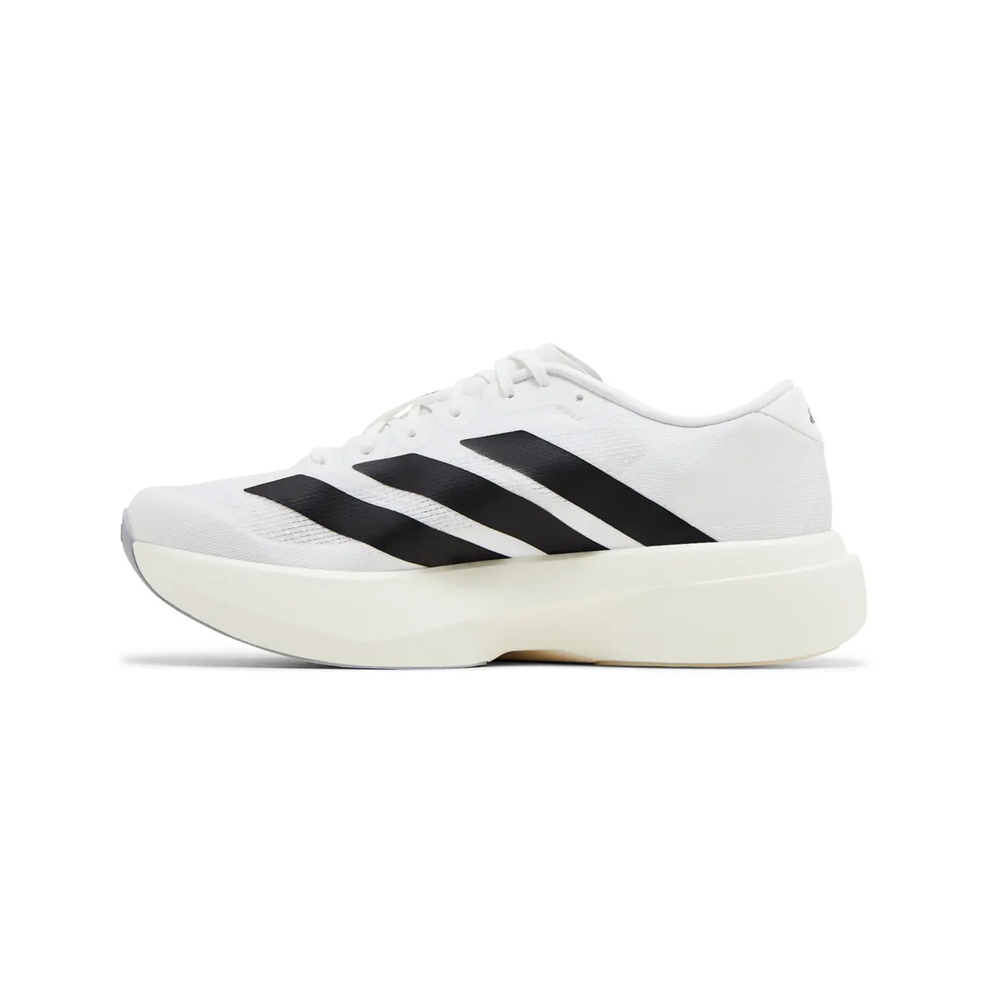 Adidas Adizero Evo SL Running Shoes - White & Black (2024) | Lightweight Performance Sneakers for Men | Perfect for Marathon Training & Road Racing