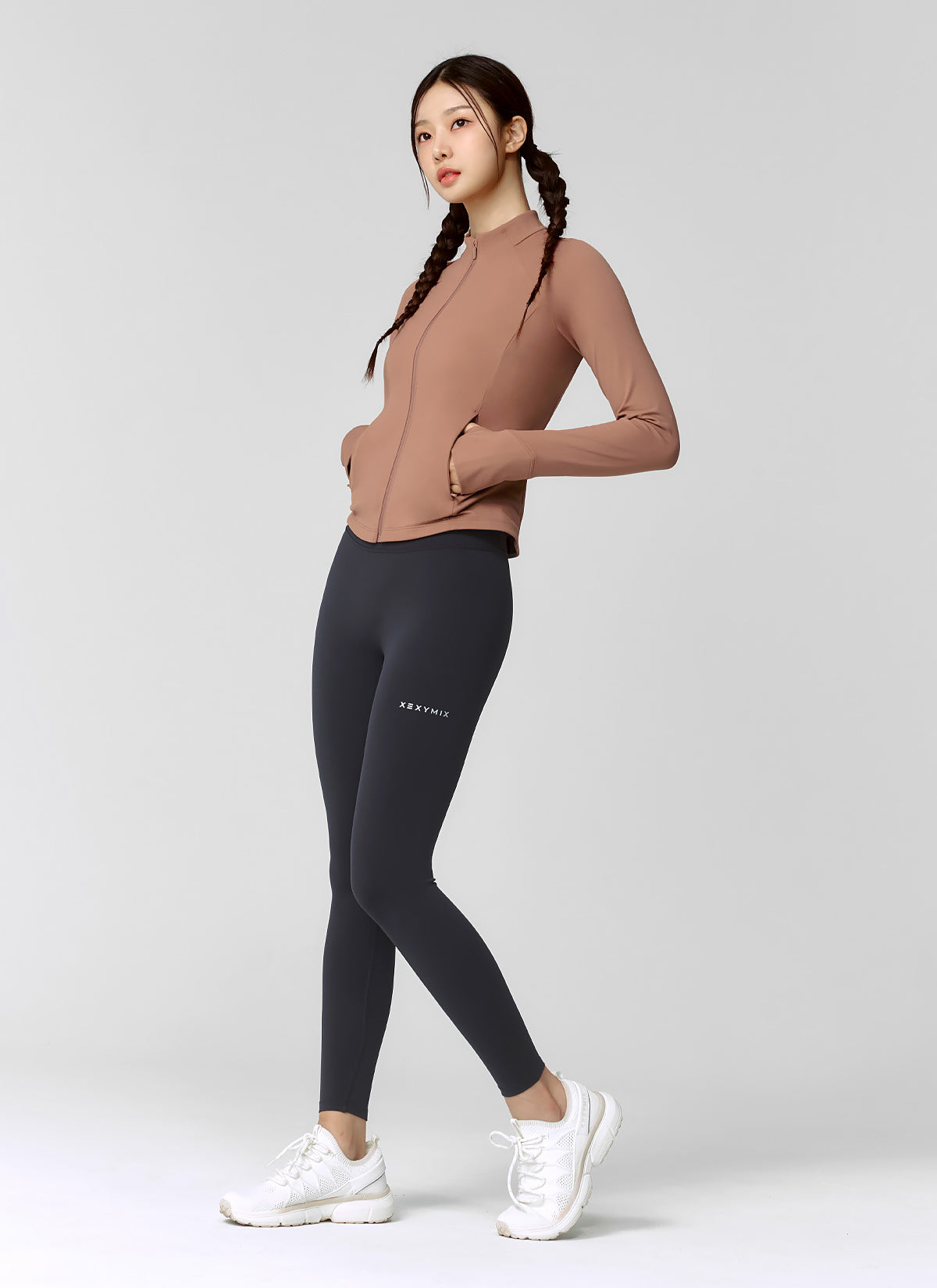 Active Slim Fit Warm Silky Zip Up Hoodie for Women - Lightweight Comfortable Fleece Jacket for Running, Yoga & Outdoor Activities