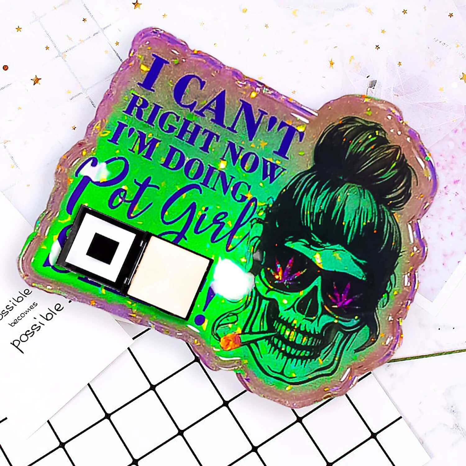 Premium Silicone Skull Tray Mold with Edge - Large Rectangle Resin Mold for Epoxy, Serving Board & Storage Organizer - DIY Craft, Home Decor & Party Serving Tray