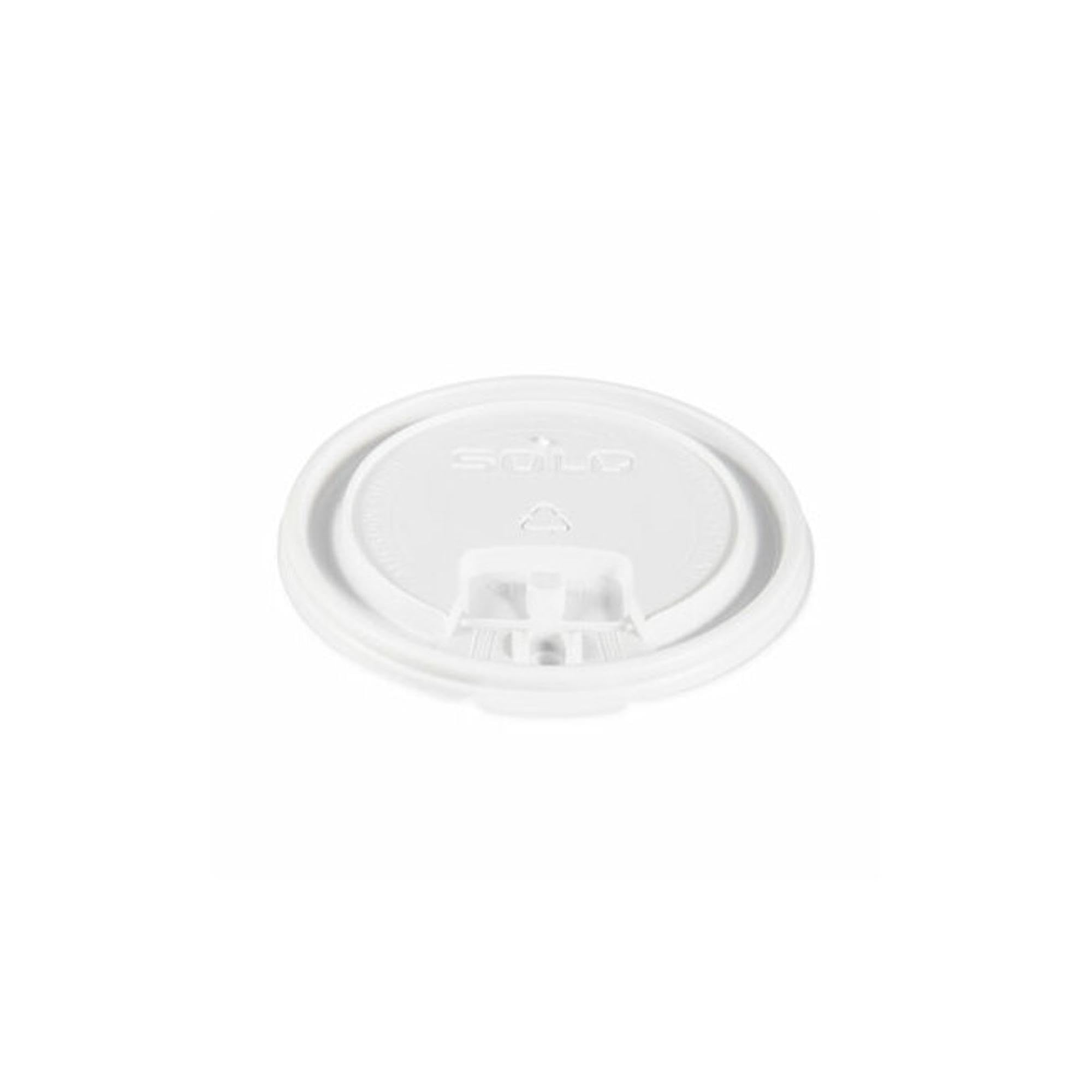 SOLO LB3161 Liftback & Lock Tab Cup Lids - 16oz White Foam Cup Lids (1000/Carton) - Secure Fit for Hot & Cold Beverages - Perfect for Coffee Shops, Restaurants, and Takeout Services