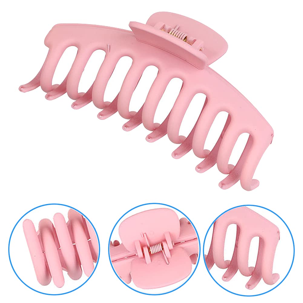 6 Pack Large Hair Claw Clips - 4 Inch Non-Slip Matte Strong Hold Banana Clips for Thick or Thin Hair | Fashion Hair Accessories for Women | Perfect for Ponytails, Buns & Everyday Styling