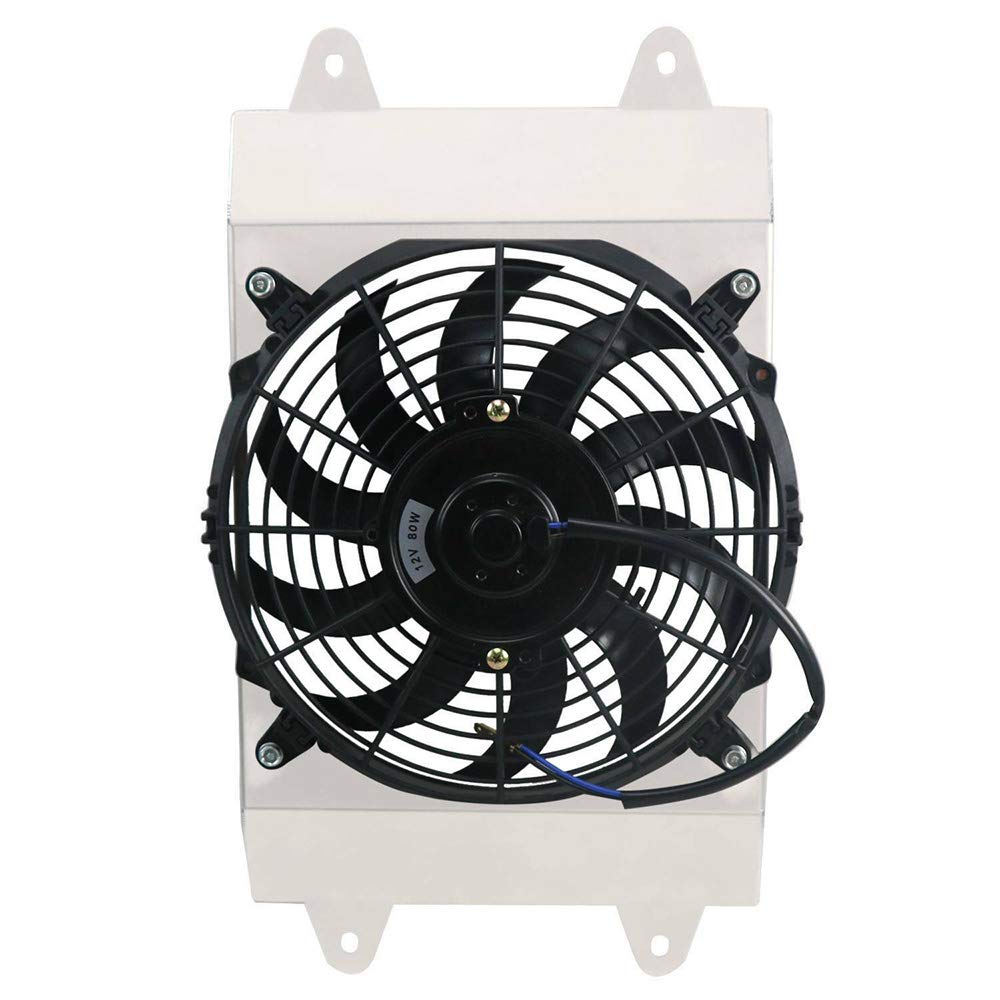 AlloyWorks Aluminum Radiator Fan Shroud for 2014-2017 Yamaha Viking 700 SVS US PRO - High Performance Cooling System for Off-Road ATV & UTV Adventures