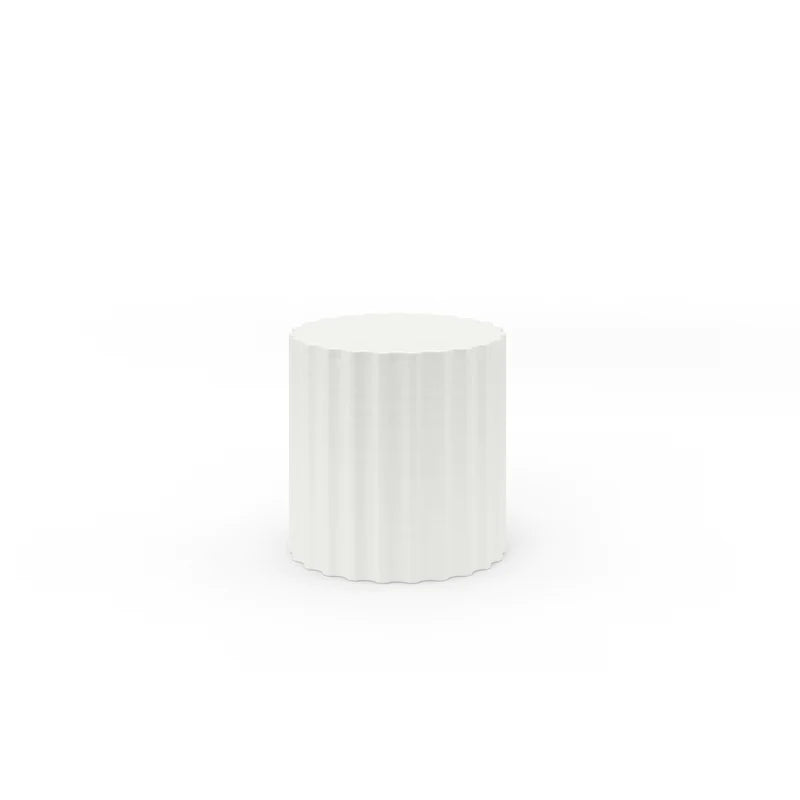 Sunset West SW6203 AET Athena End Table in Bone Finish - Stylish Side Table for Living Room, Bedroom, or Office Decor