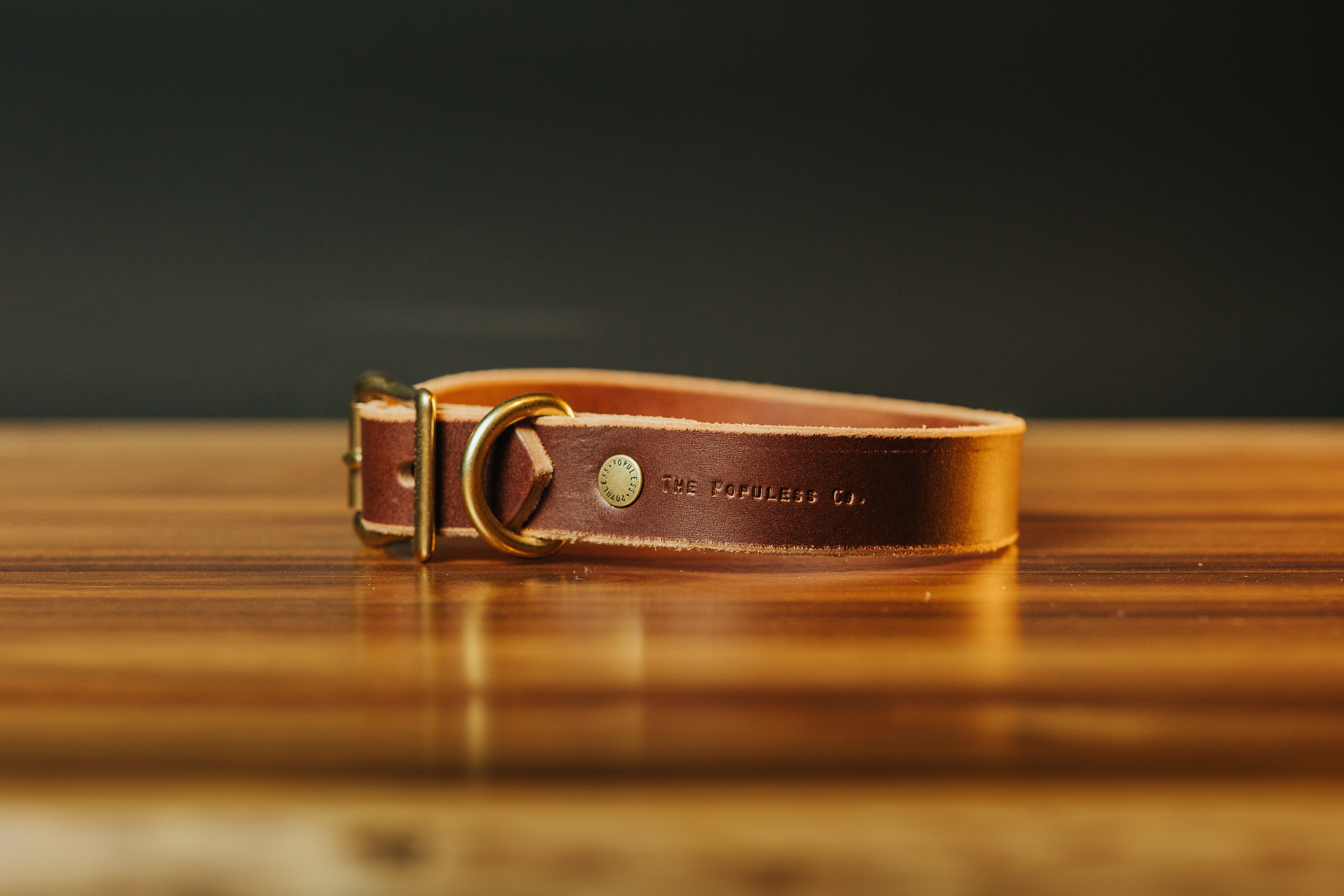Premium The Marv Dog Collar - Adjustable Brown Leather Pet Collar for Small Medium Large Dogs | Durable & Comfortable for Daily Walks, Training & Outdoor Adventures