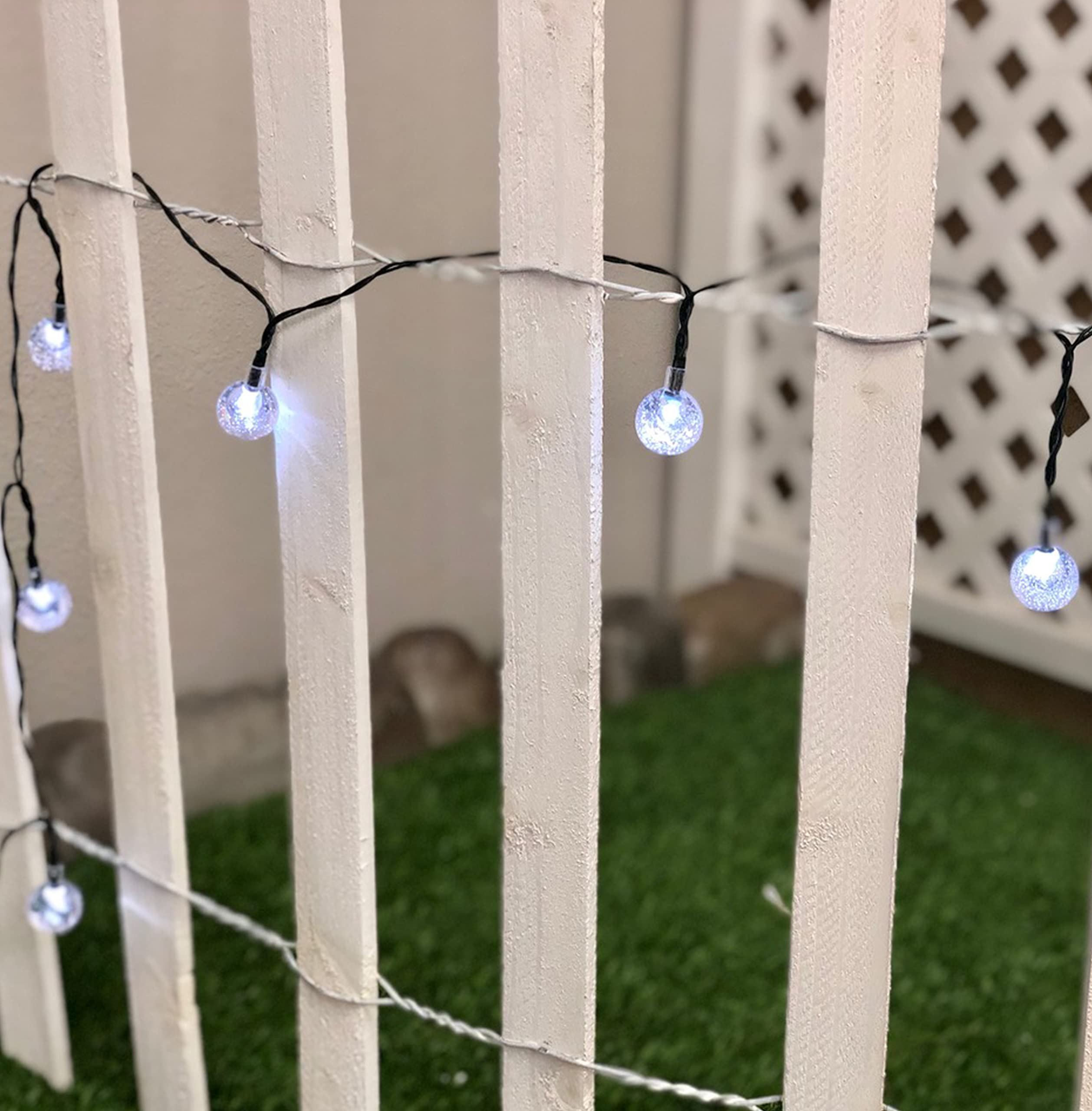 10-Pack LED Globe String Lights Battery Operated with Timer - Waterproof Indoor/Outdoor Fairy Lights for Patio, Garden, Party, Wedding, Christmas Decorations