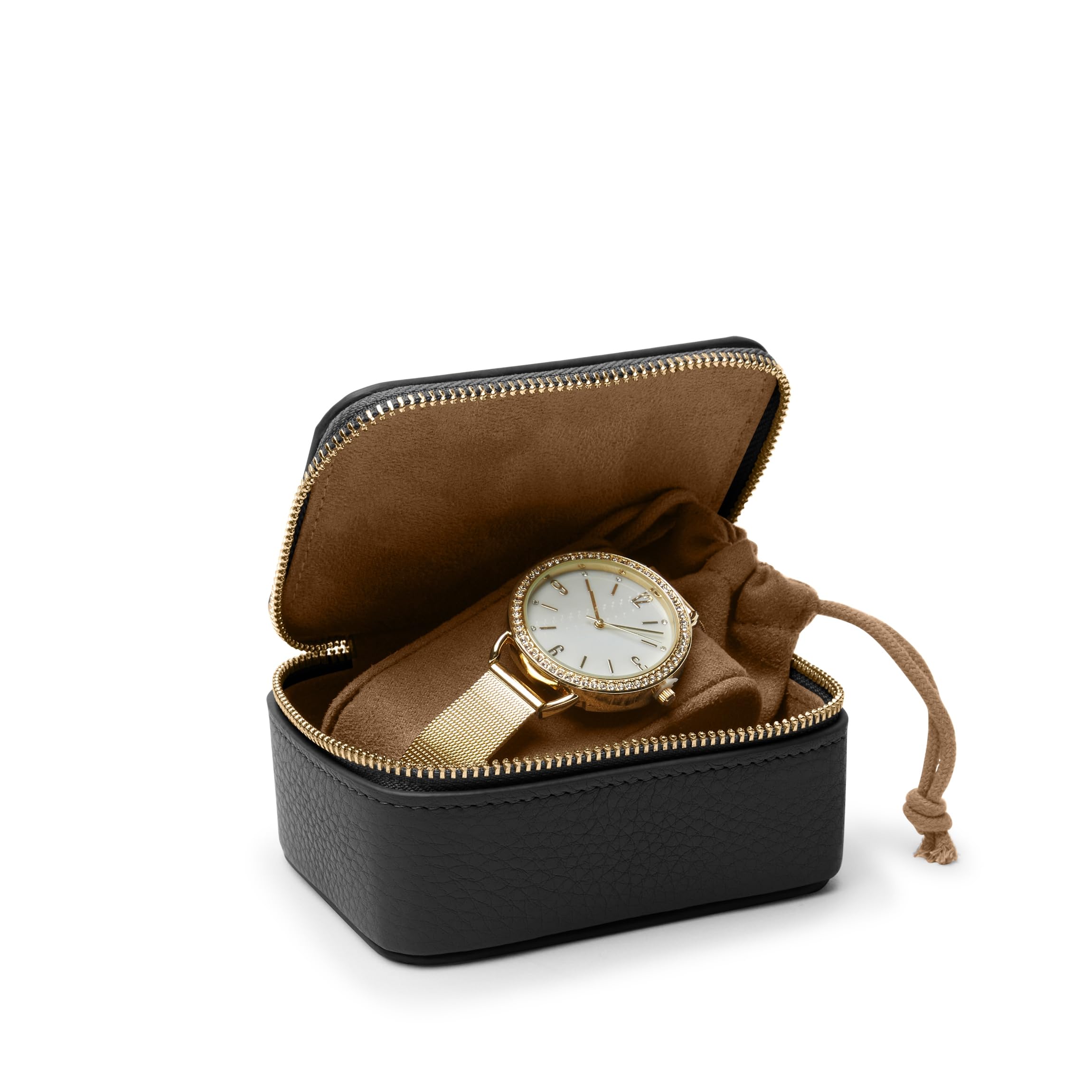 Premium Leather Travel Watch Box - Organizer for Men & Women | Durable & Stylish Watch Storage Case | Perfect for Travel, Business Trips & Home Display