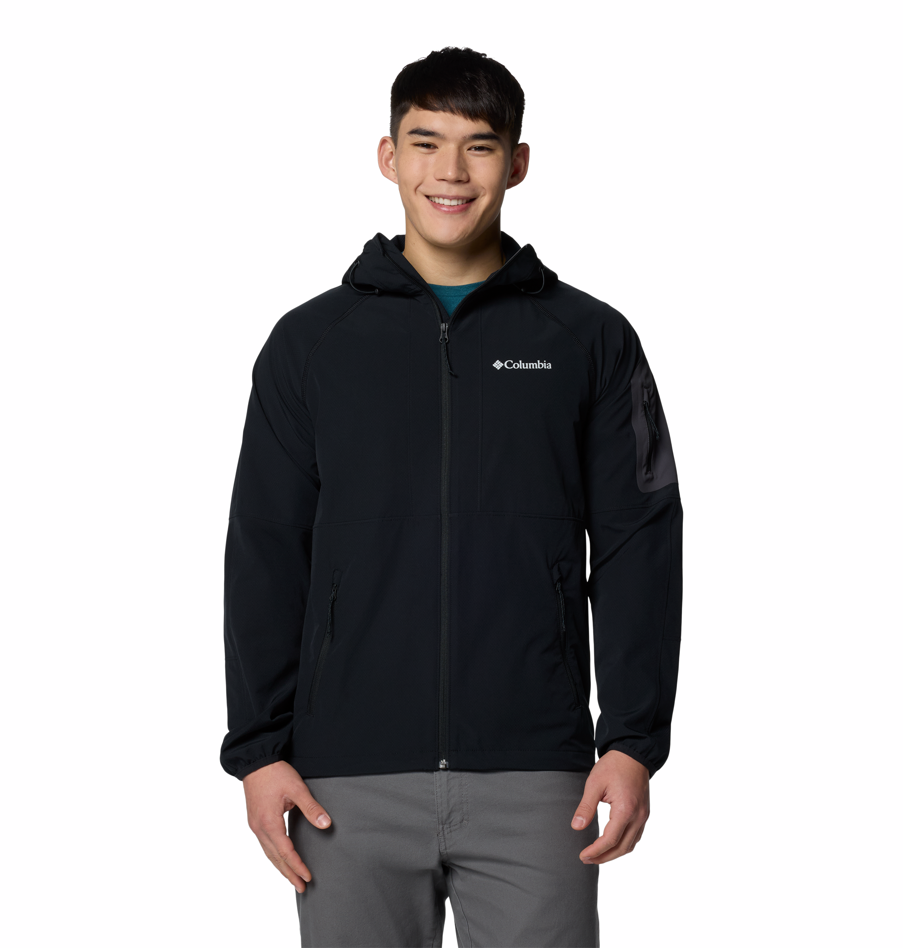 Columbia Men's Tall Heights™ II Hooded Softshell Jacket - Water-Resistant, Windproof & Breathable for Hiking, Camping & Outdoor Adventures