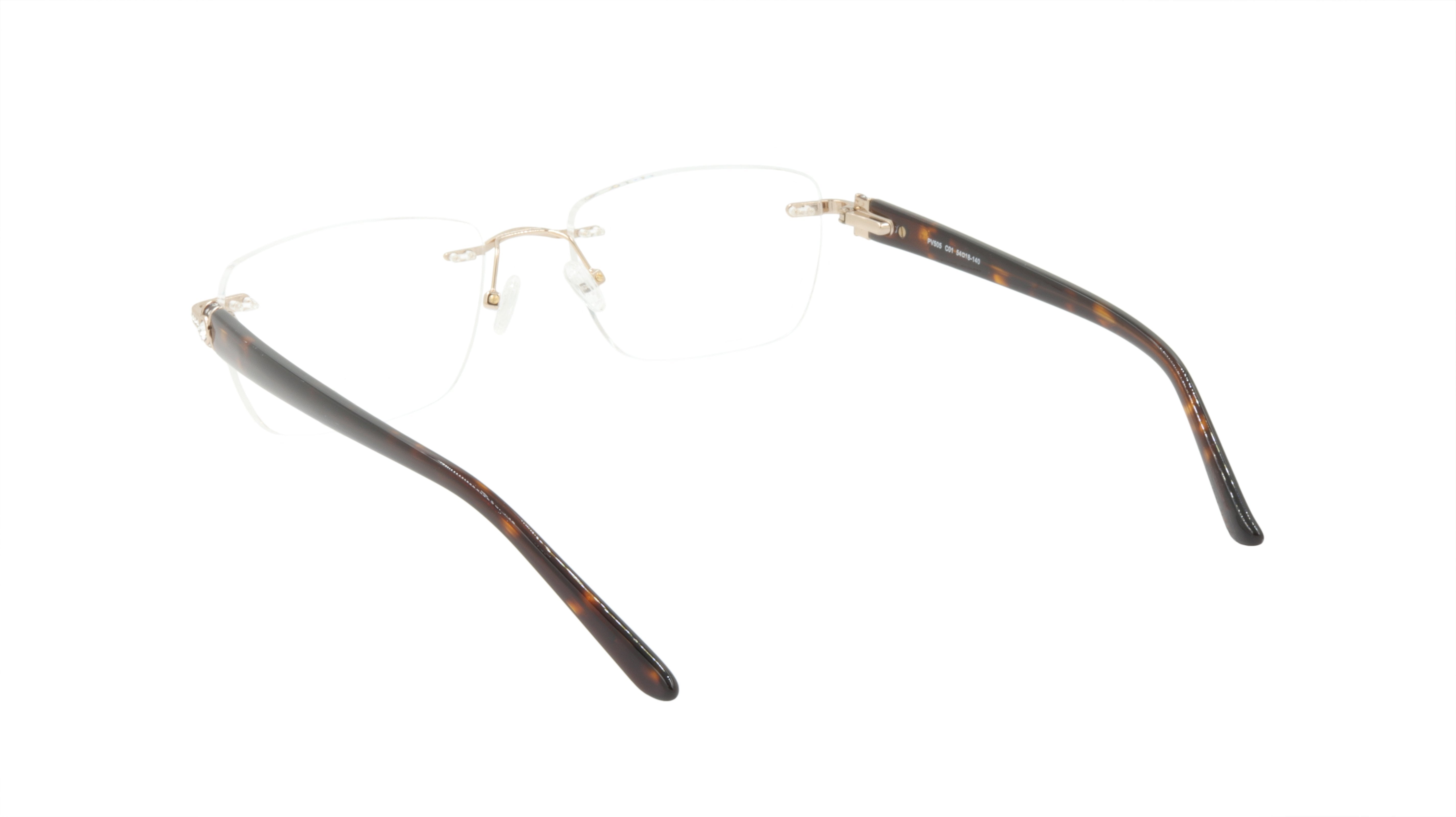 Paul Vosheront Tapered Square Rimless Titanium Optical Eyewear - Lightweight & Durable Titanium Glasses for Men & Women - Perfect for Reading, Driving & Everyday Use