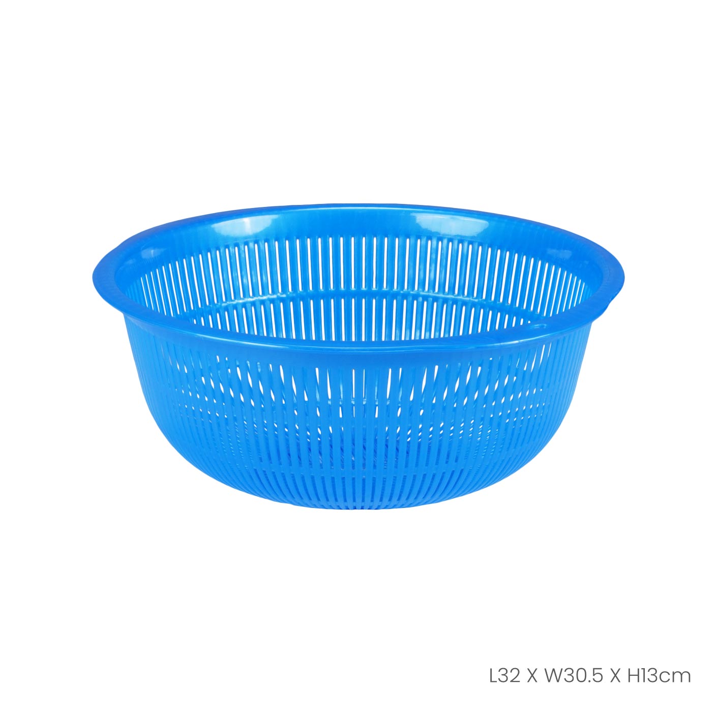 Stainless Steel Round Colander No.4 (5504) - Durable Kitchen Strainer for Pasta, Vegetables & Fruits - Perfect for Draining, Washing & Serving