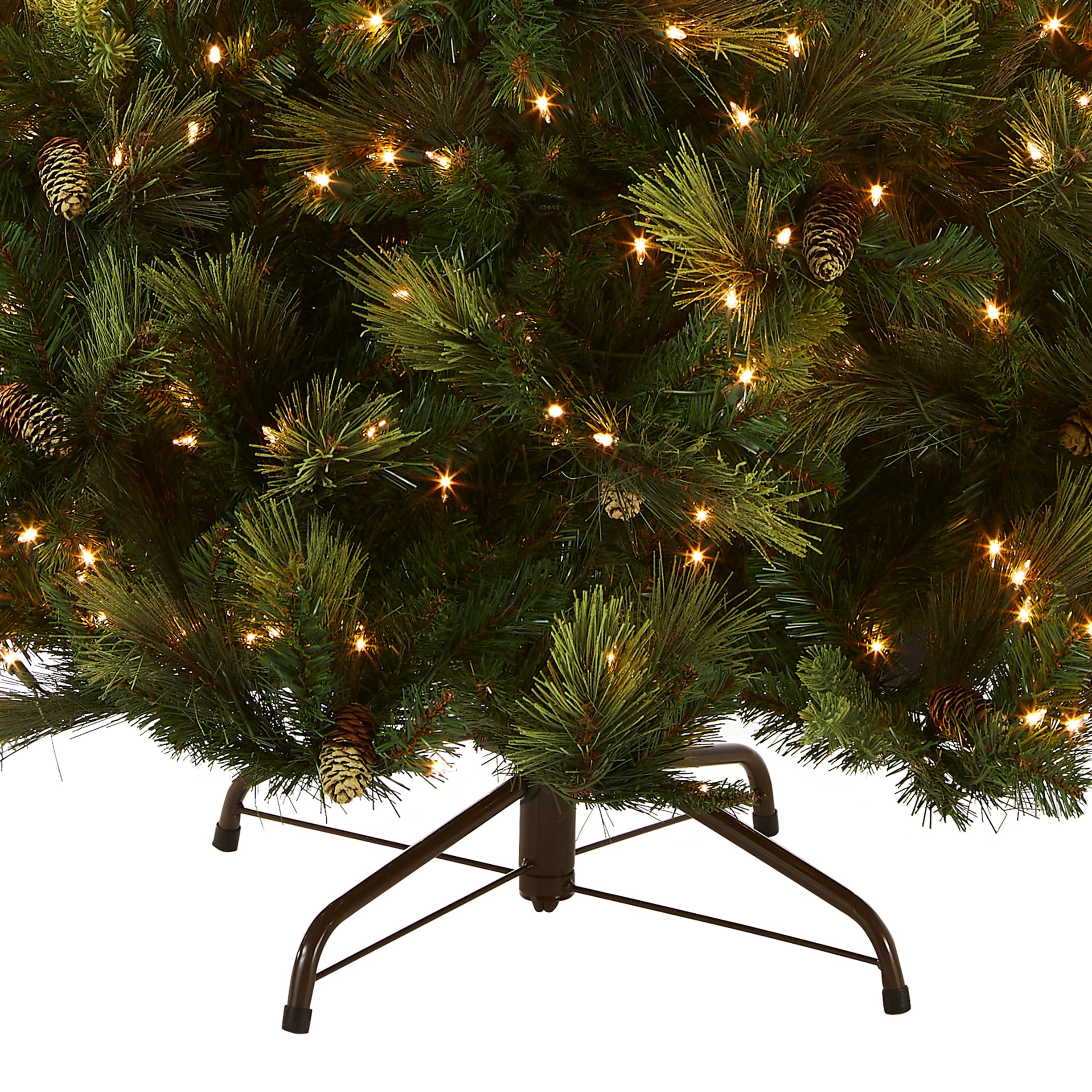 7.5 ft Pre-Lit Artificial Christmas Tree with 750 Clear LED Lights - Perfect for Living Room, Office, and Holiday Decorations